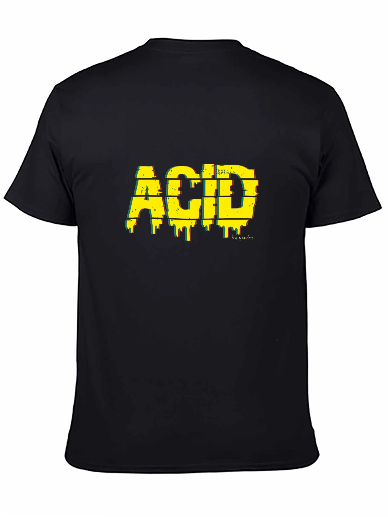 Acid Graphic Black Tee - Stylish Streetwear