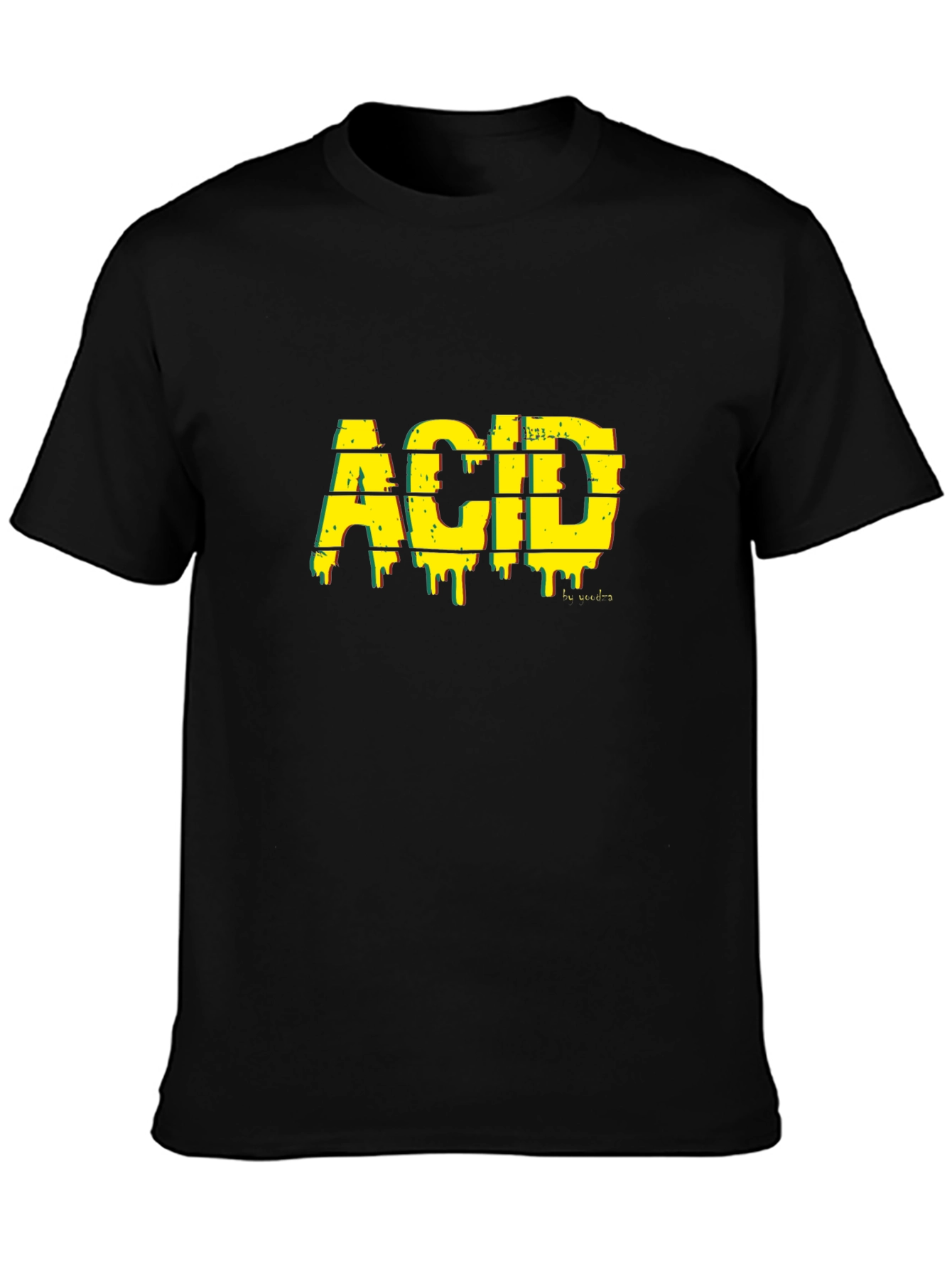 Acid Graphic Black Tee - Stylish Streetwear