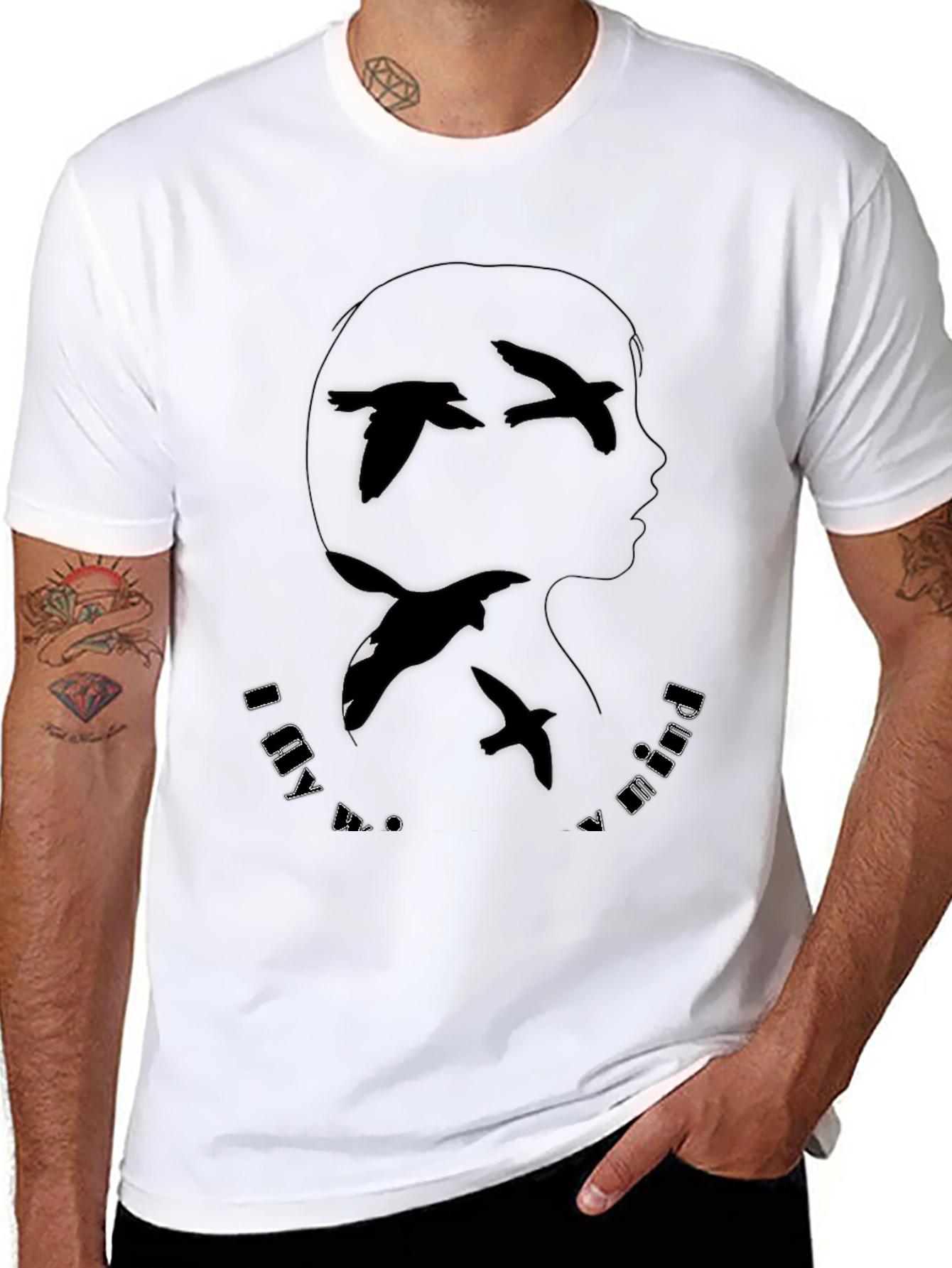 Abstract Bird Mind T-Shirt