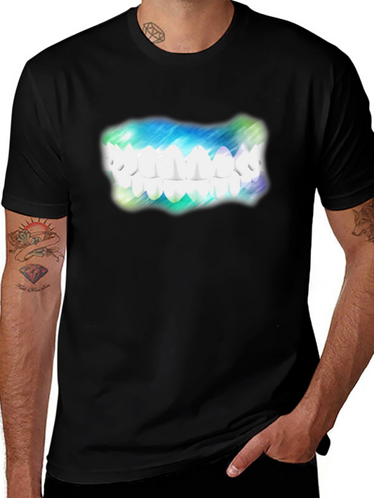 Grinning Teeth Graphic Tee - Funny Dental T-Shirt