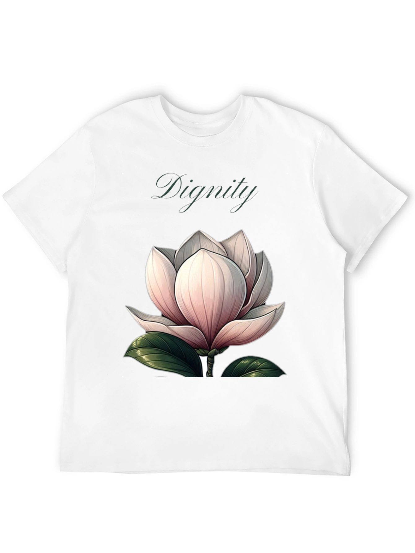 Dignity Floral Graphic Black T-Shirt