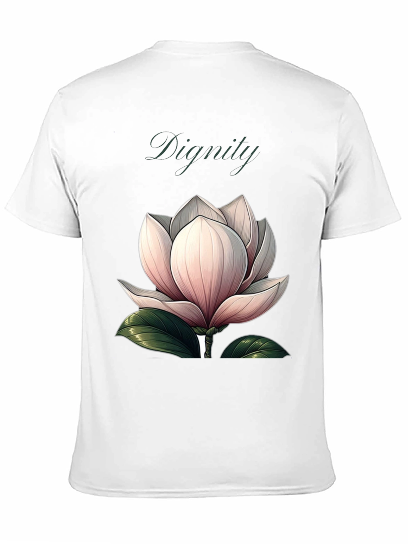 Dignity Floral Graphic Black T-Shirt