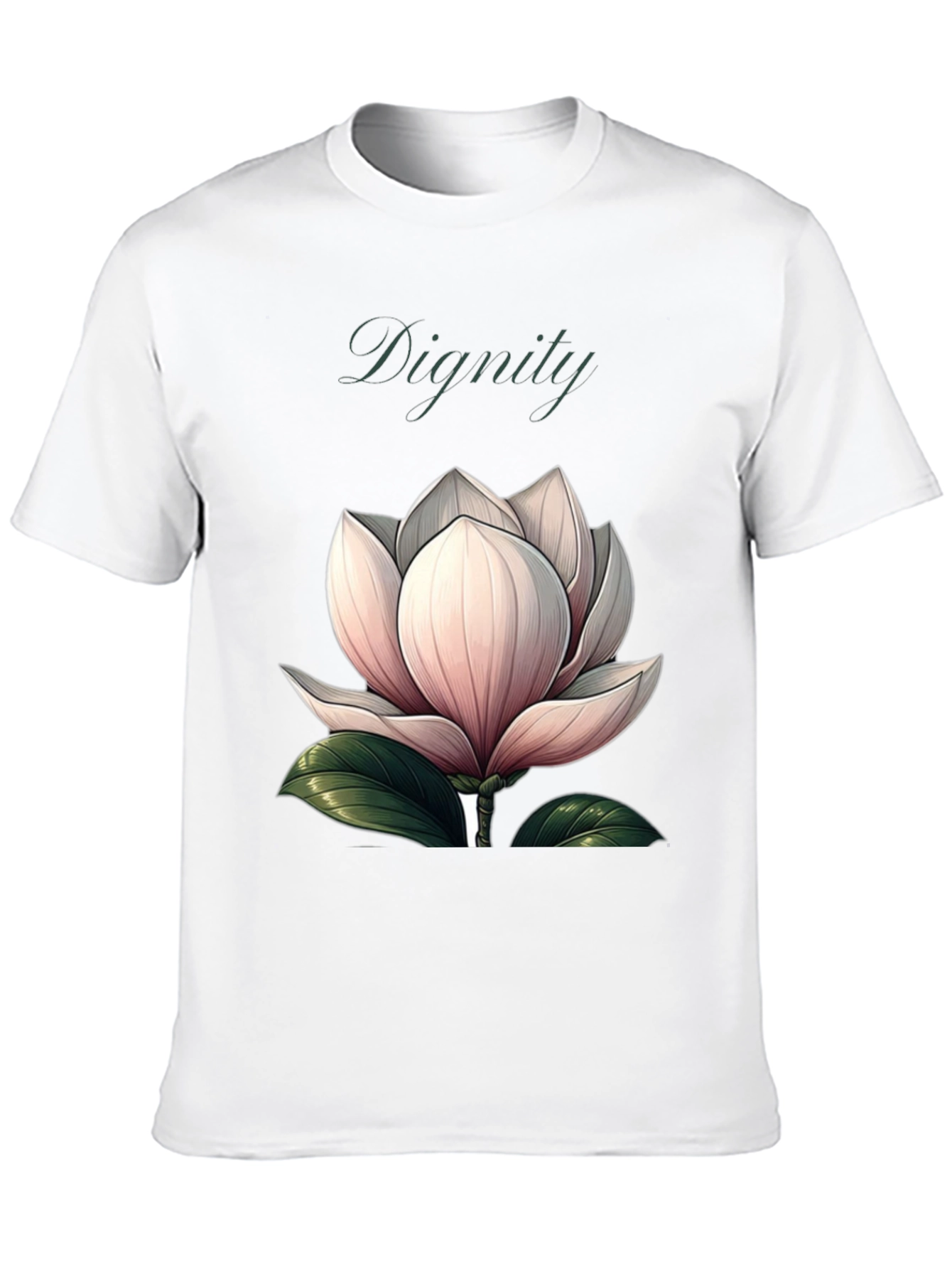Dignity Floral Graphic Black T-Shirt