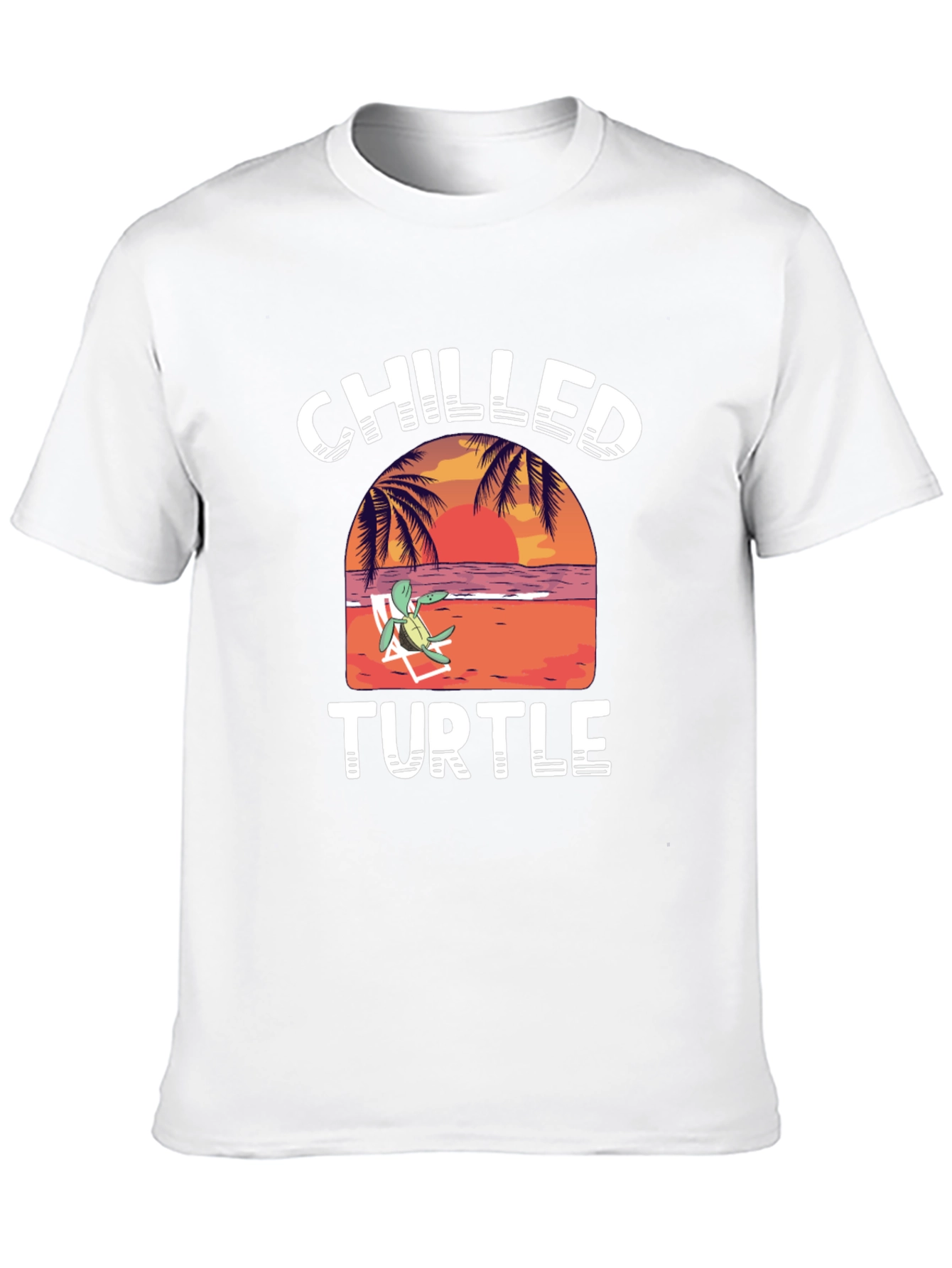 Chilled Turtle Graphic T-Shirt - Black Cotton Tee