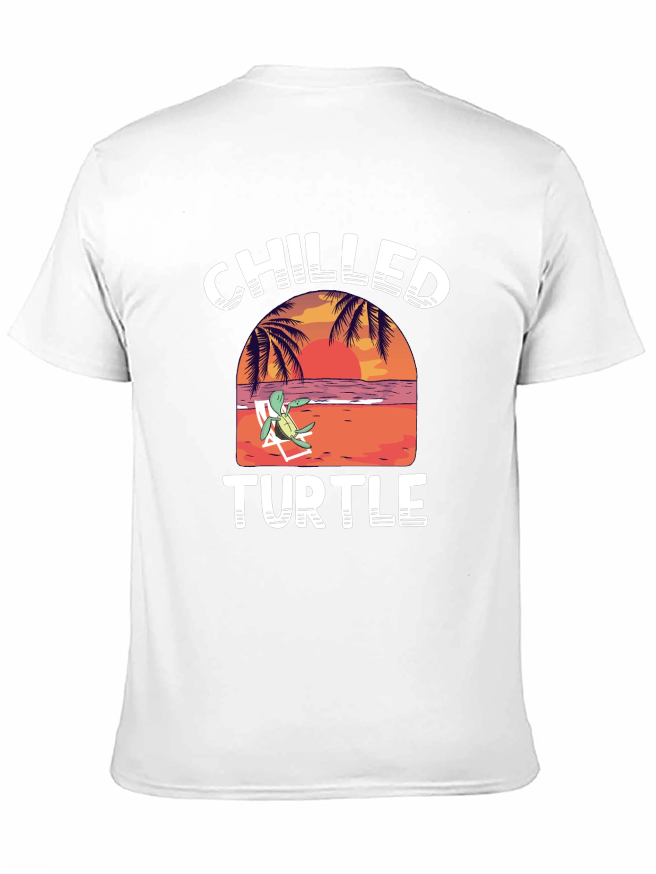 Chilled Turtle Graphic T-Shirt - Black Cotton Tee