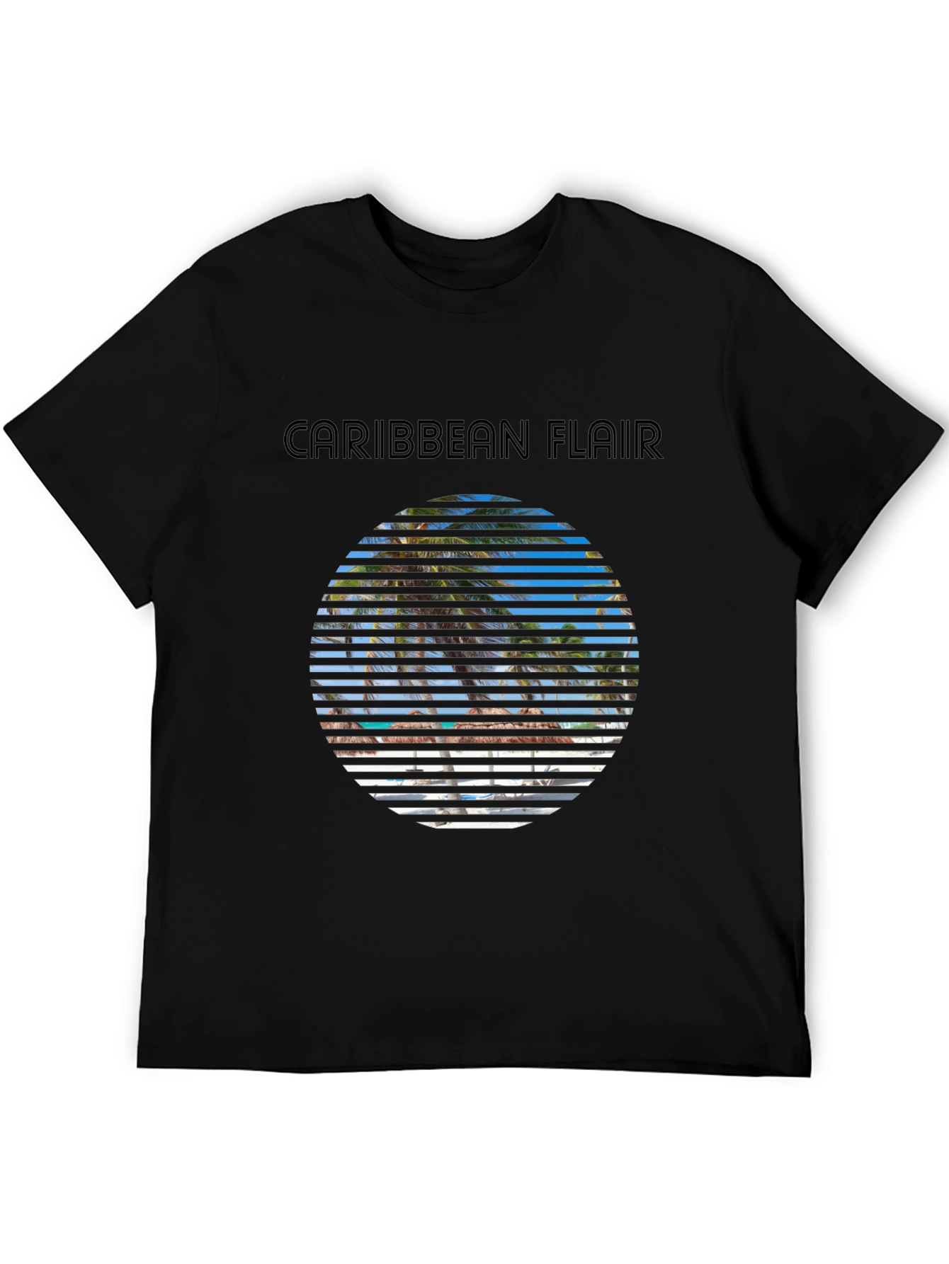 Caribbean Flair Graphic T-Shirt - Vacation Style