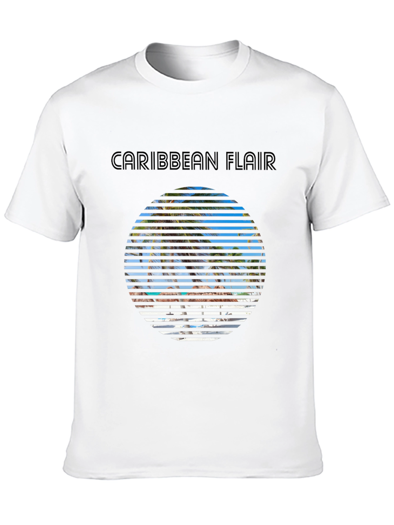 Caribbean Flair Graphic T-Shirt - Vacation Style