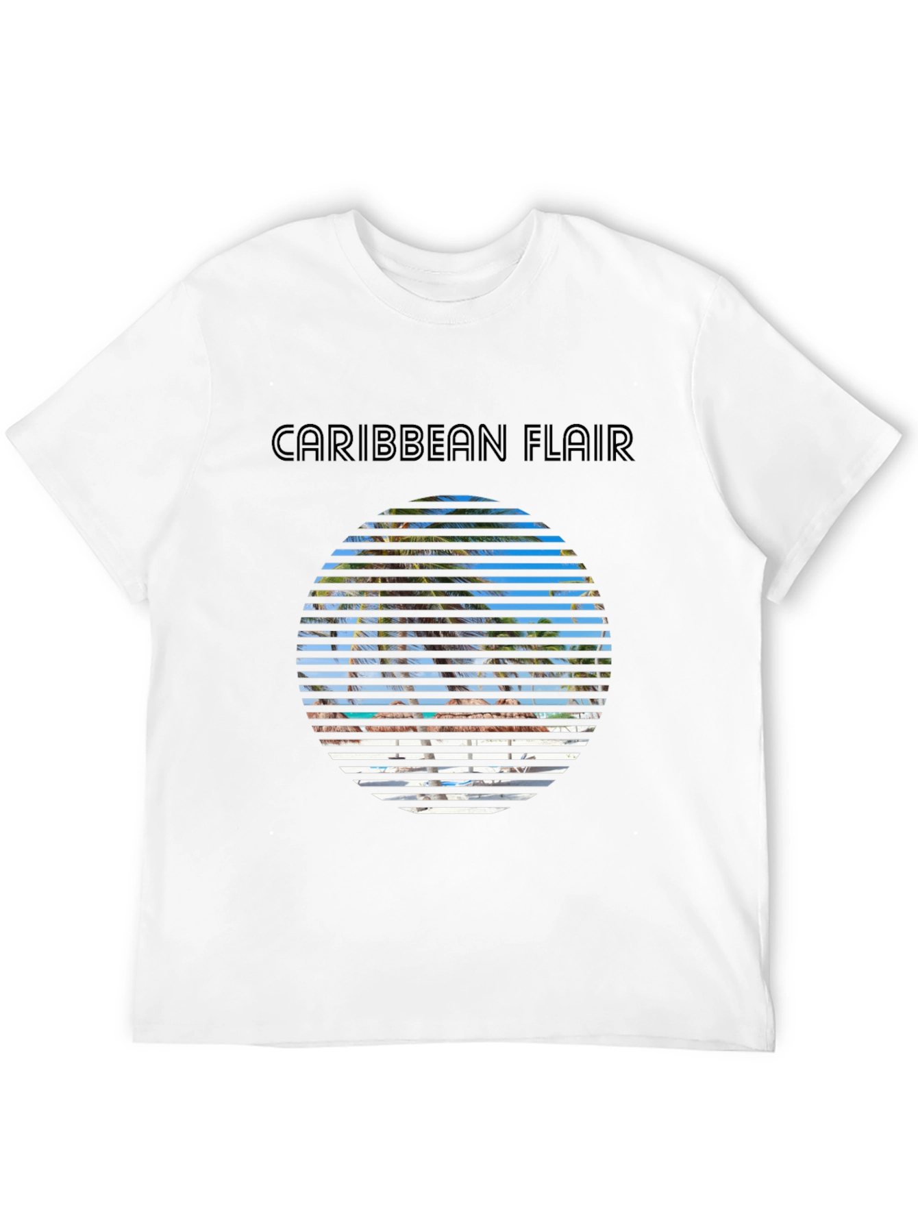 Caribbean Flair Graphic T-Shirt - Vacation Style