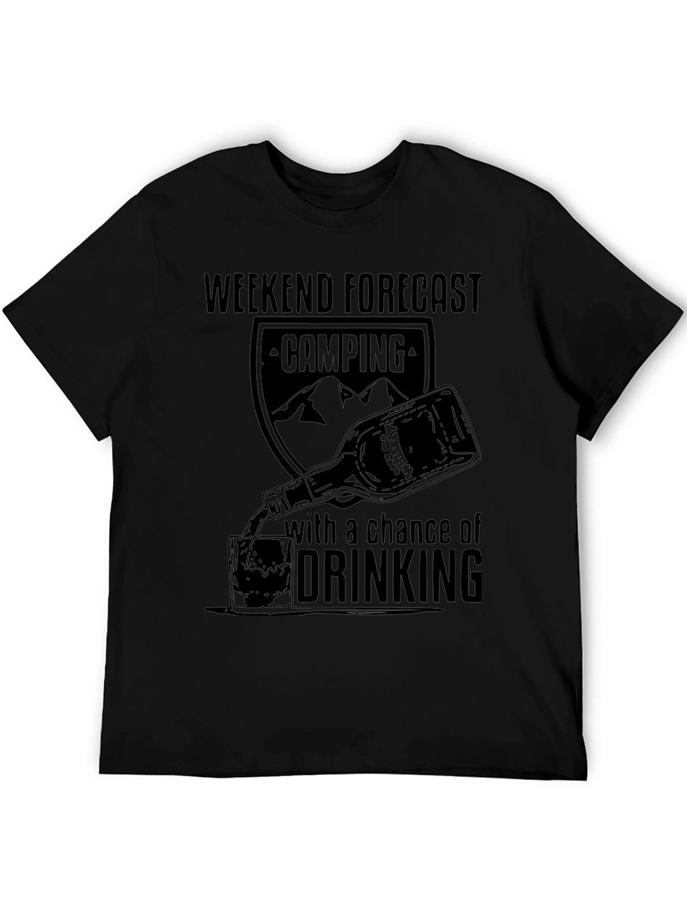 Camping and Drinking Weekend Forecast T-Shirt