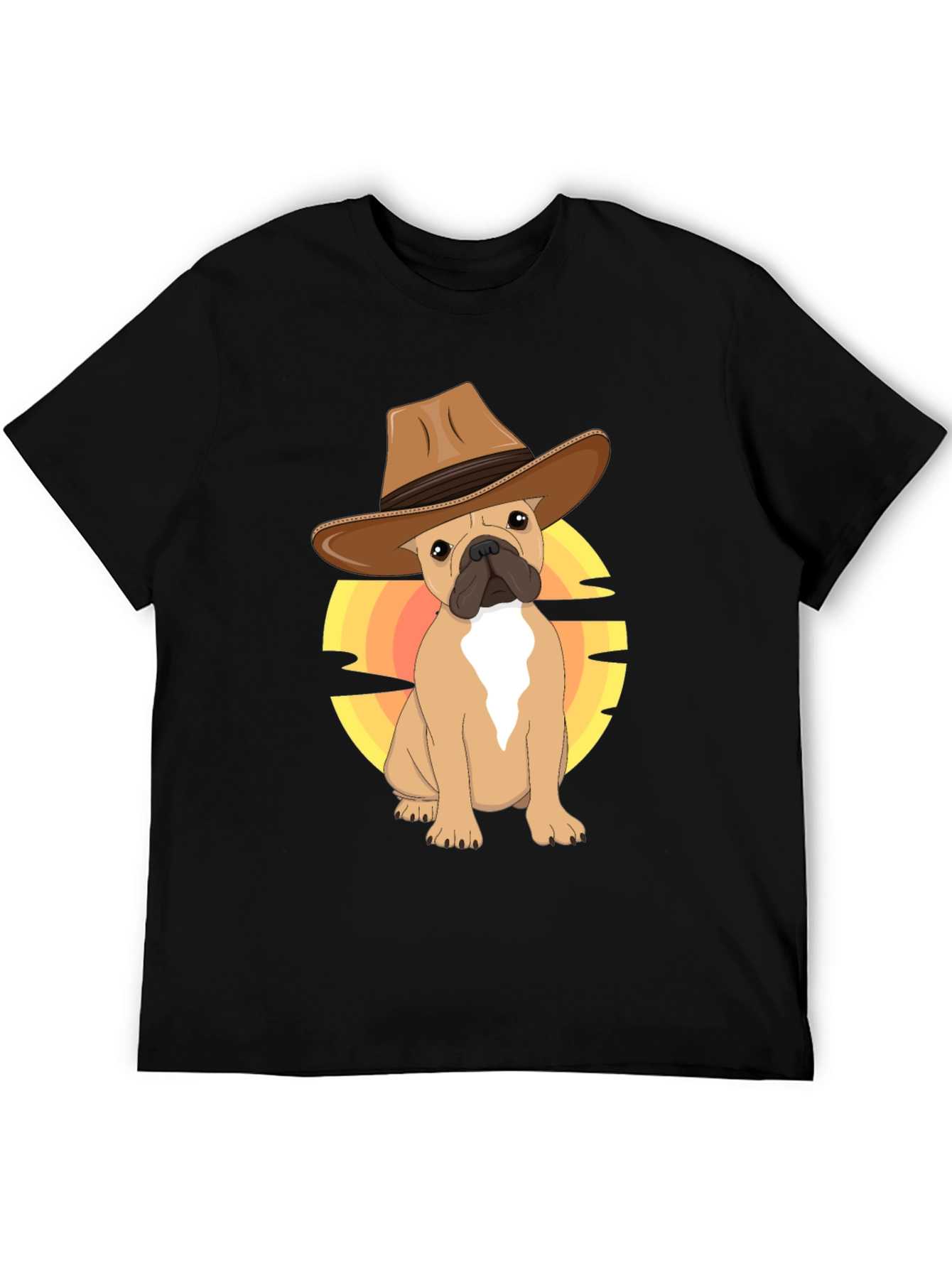 Cowboy Dog T-Shirt: Western Bulldog Tee