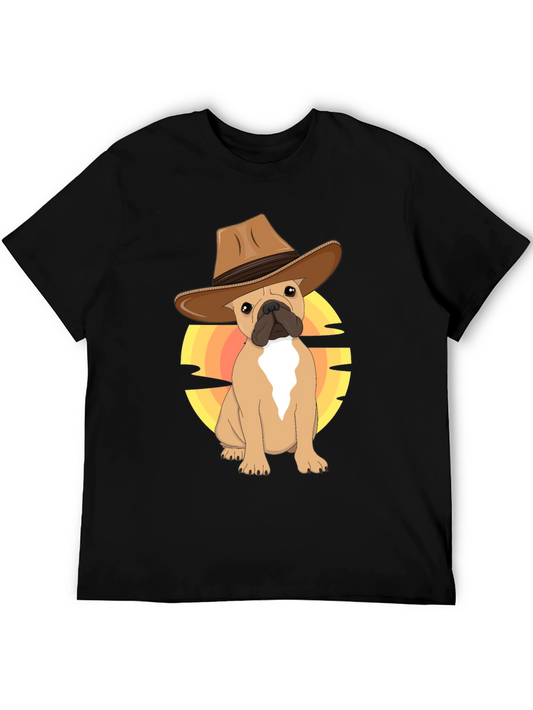Cowboy Dog T-Shirt: Western Bulldog Tee
