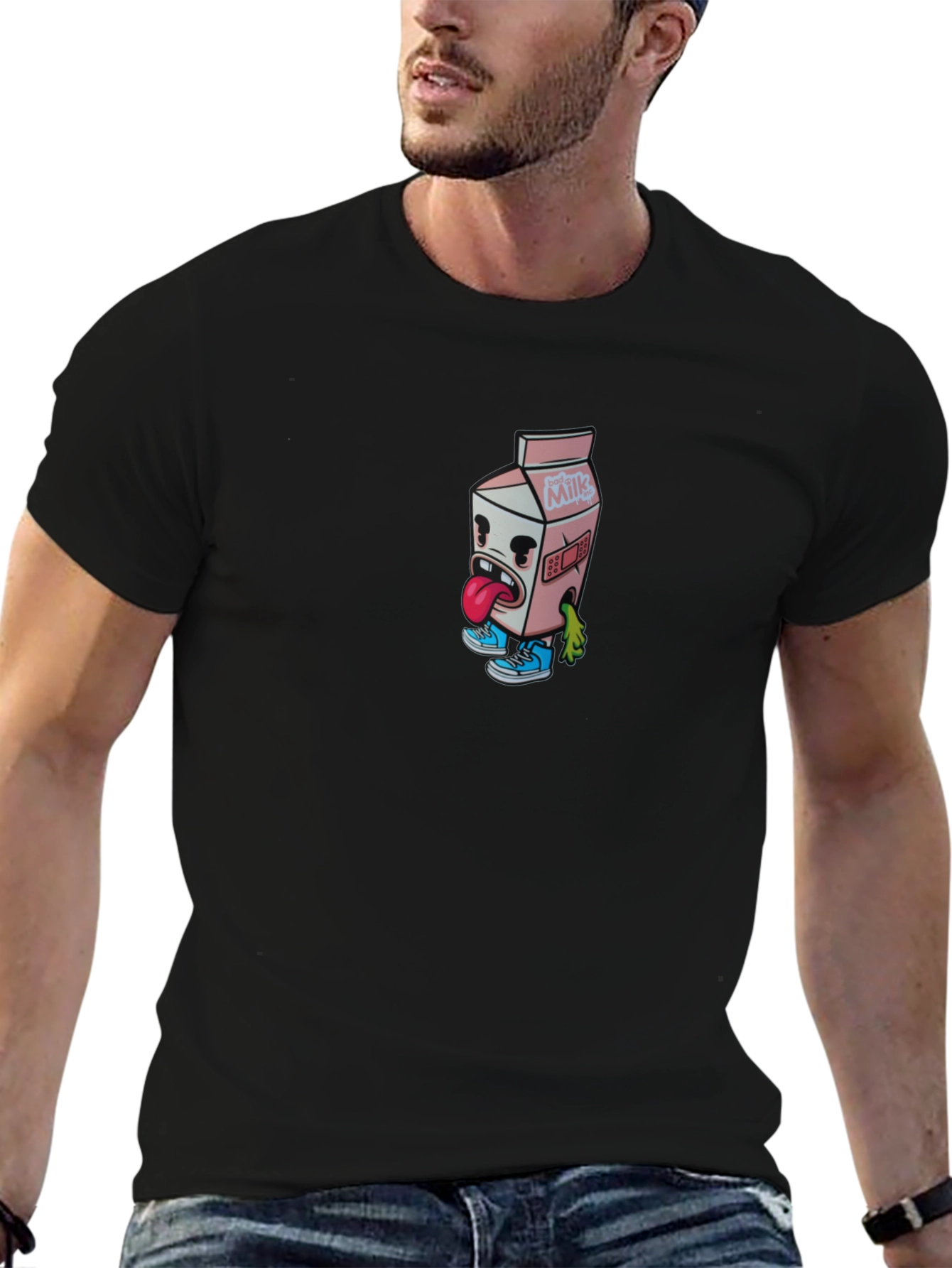 Milk Carton Character Graphic Tee