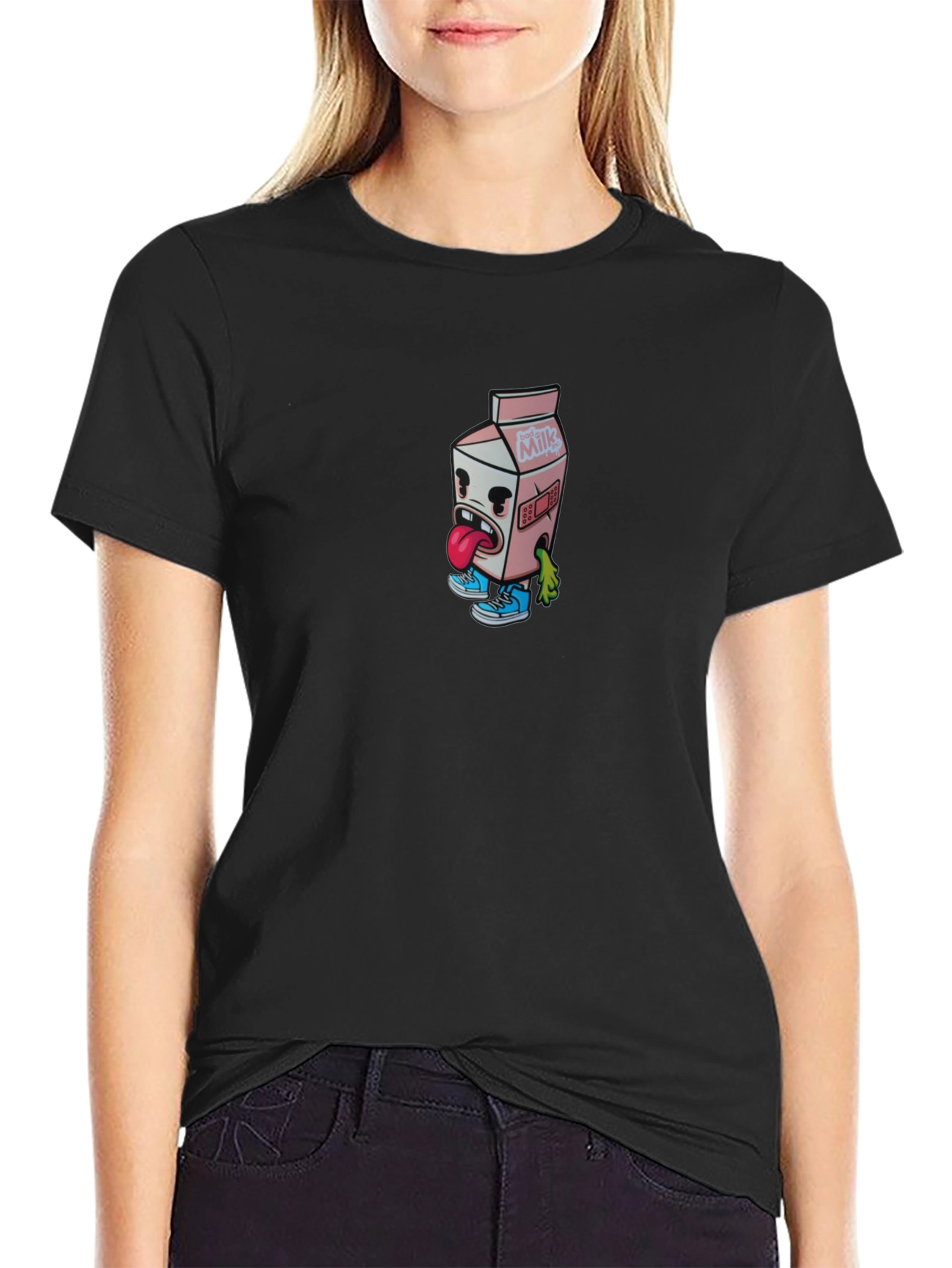 Milk Carton Character Graphic Tee