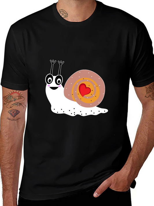 Cute Snail Graphic Tee - Love Bug T-Shirt