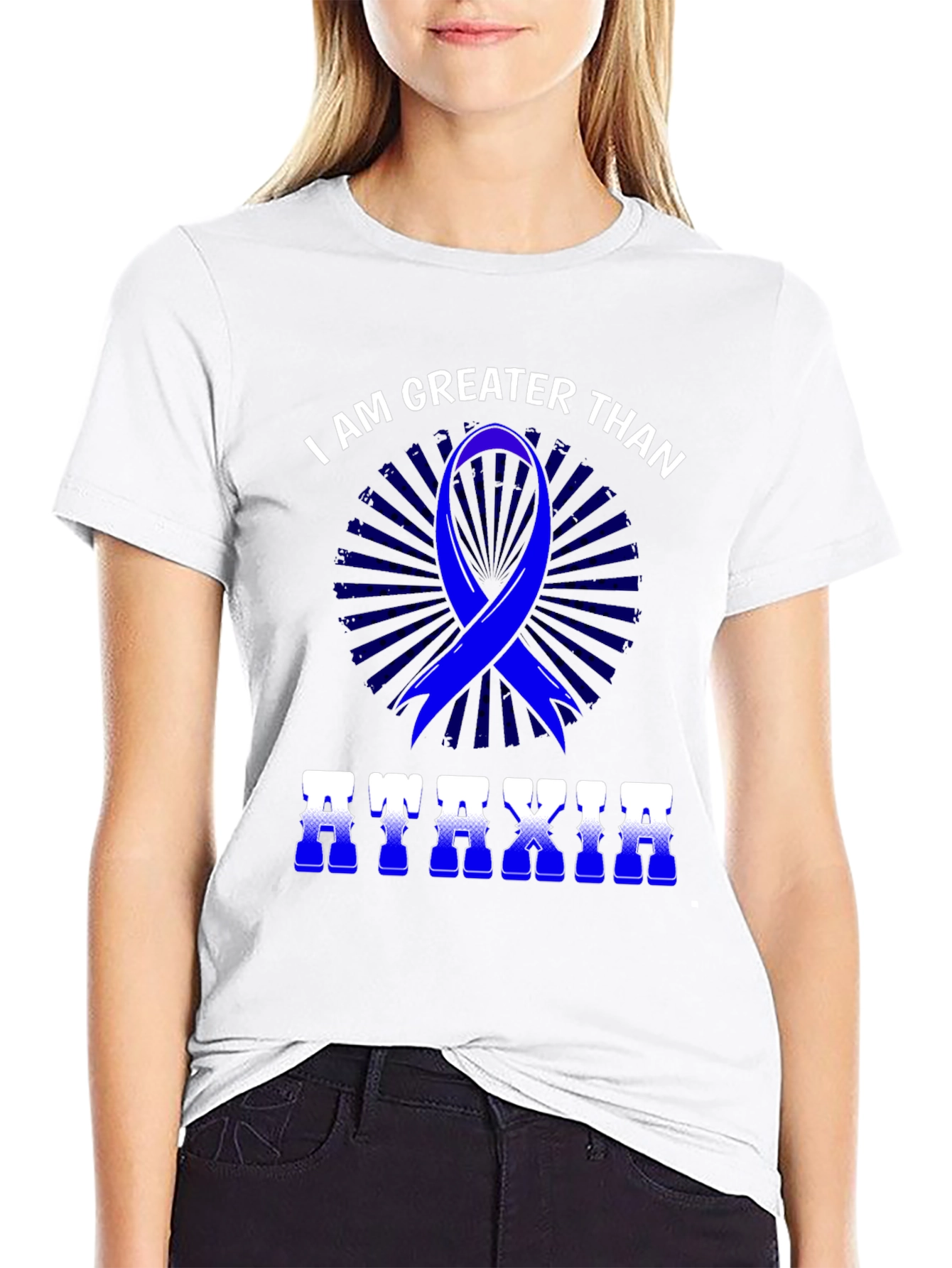 Ataxia Awareness T-Shirt - I Am Greater Than