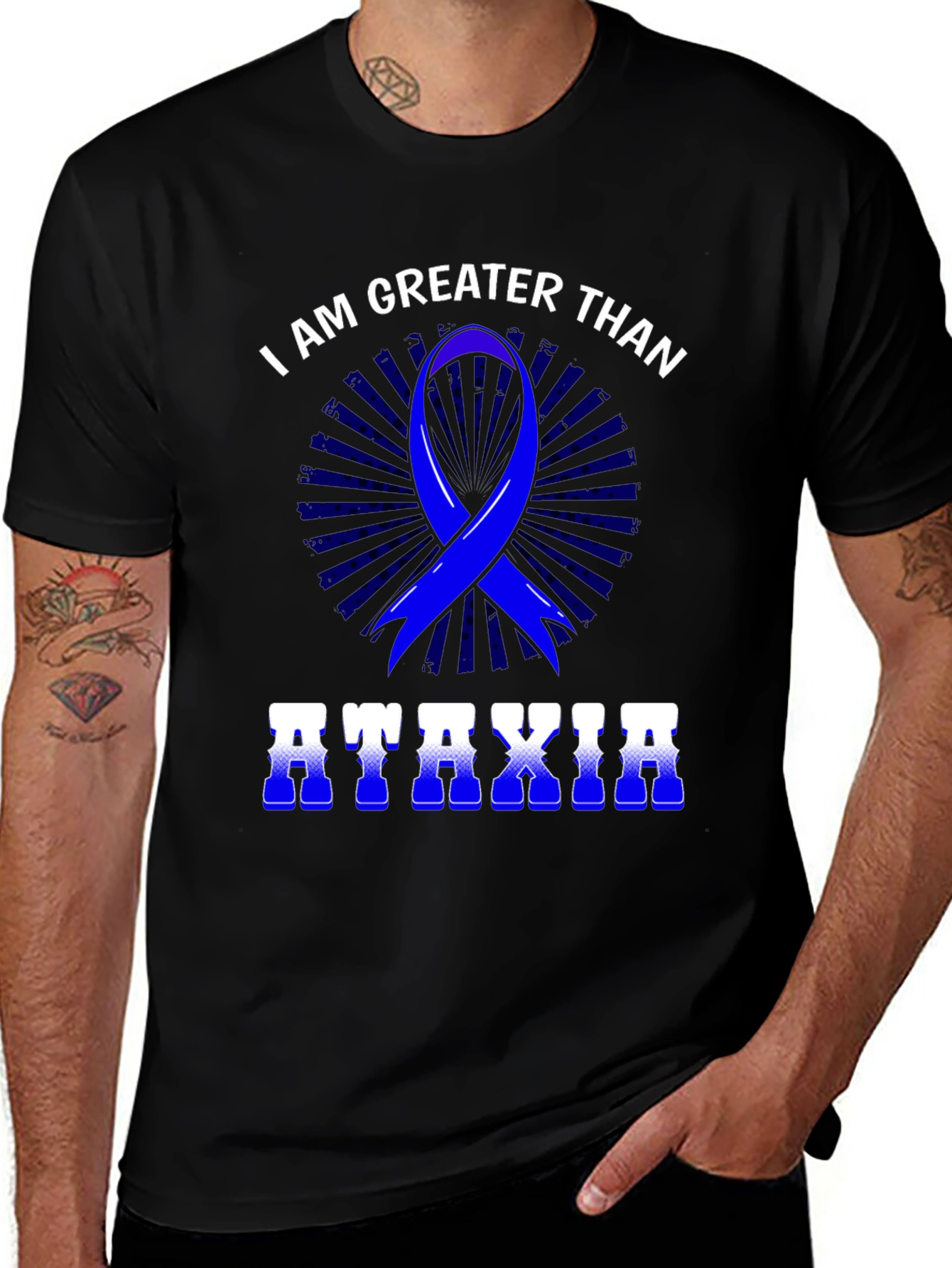 Ataxia Awareness T-Shirt - I Am Greater Than