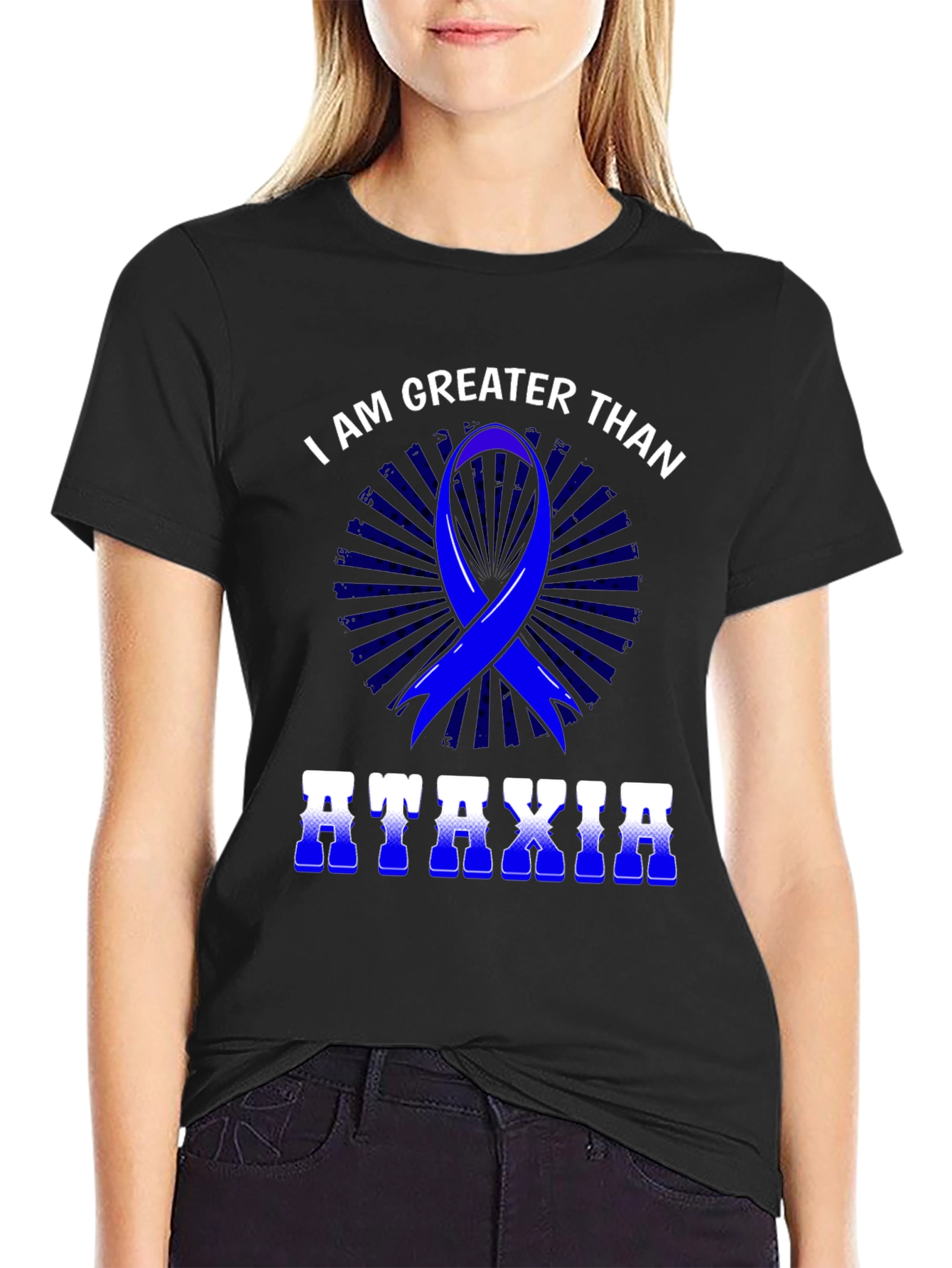 Ataxia Awareness T-Shirt - I Am Greater Than
