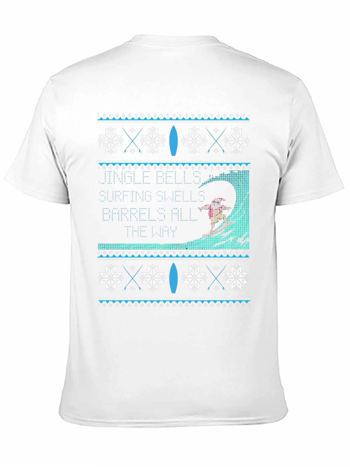 Surfing Christmas Ugly T-Shirt