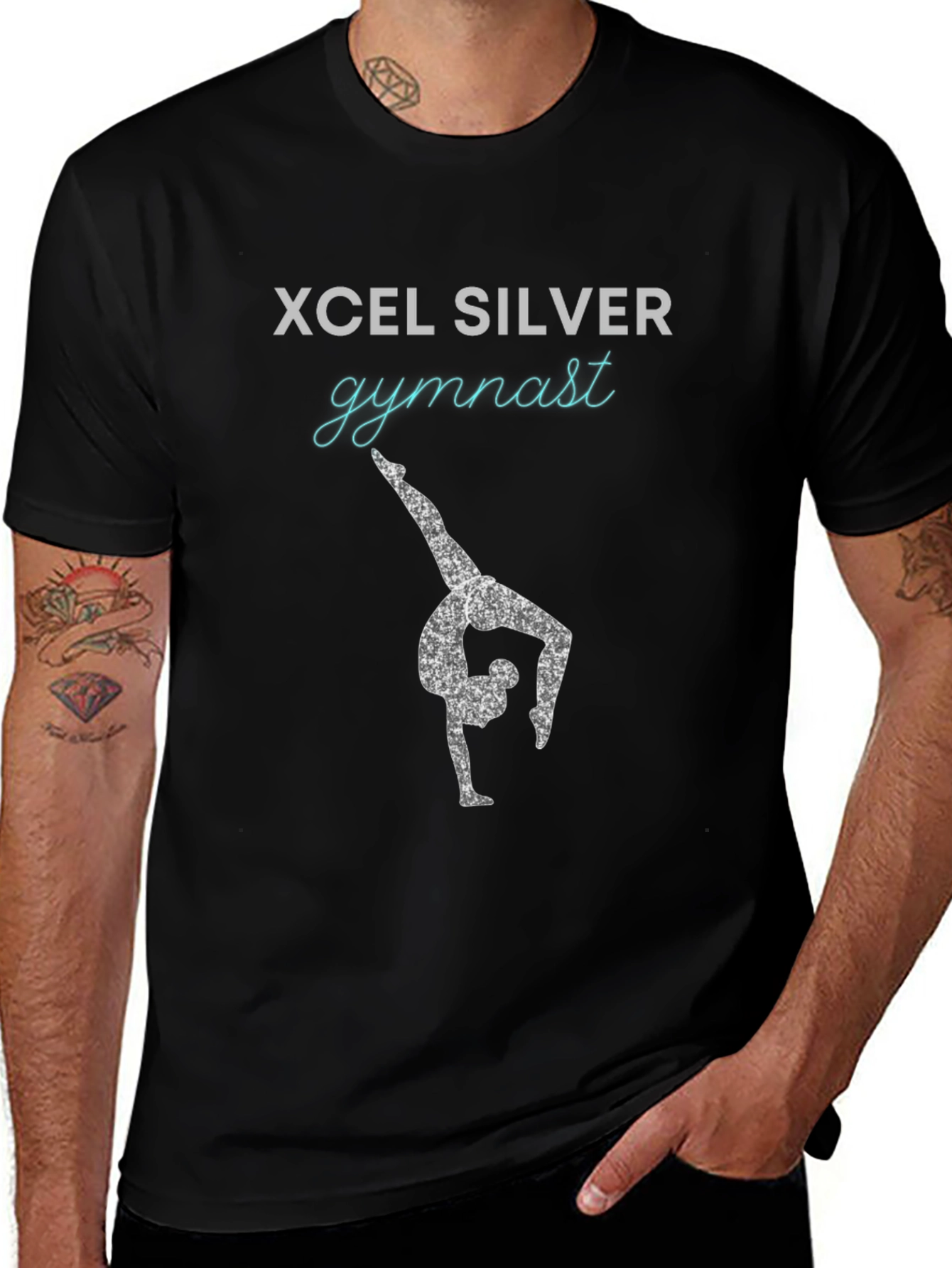 Xcel Silver Gymnast Graphic T-Shirt