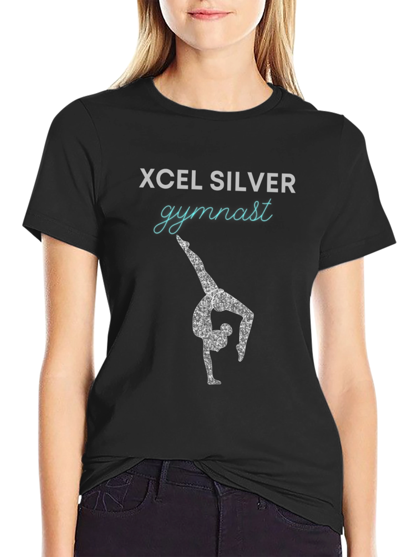 Xcel Silver Gymnast Graphic T-Shirt