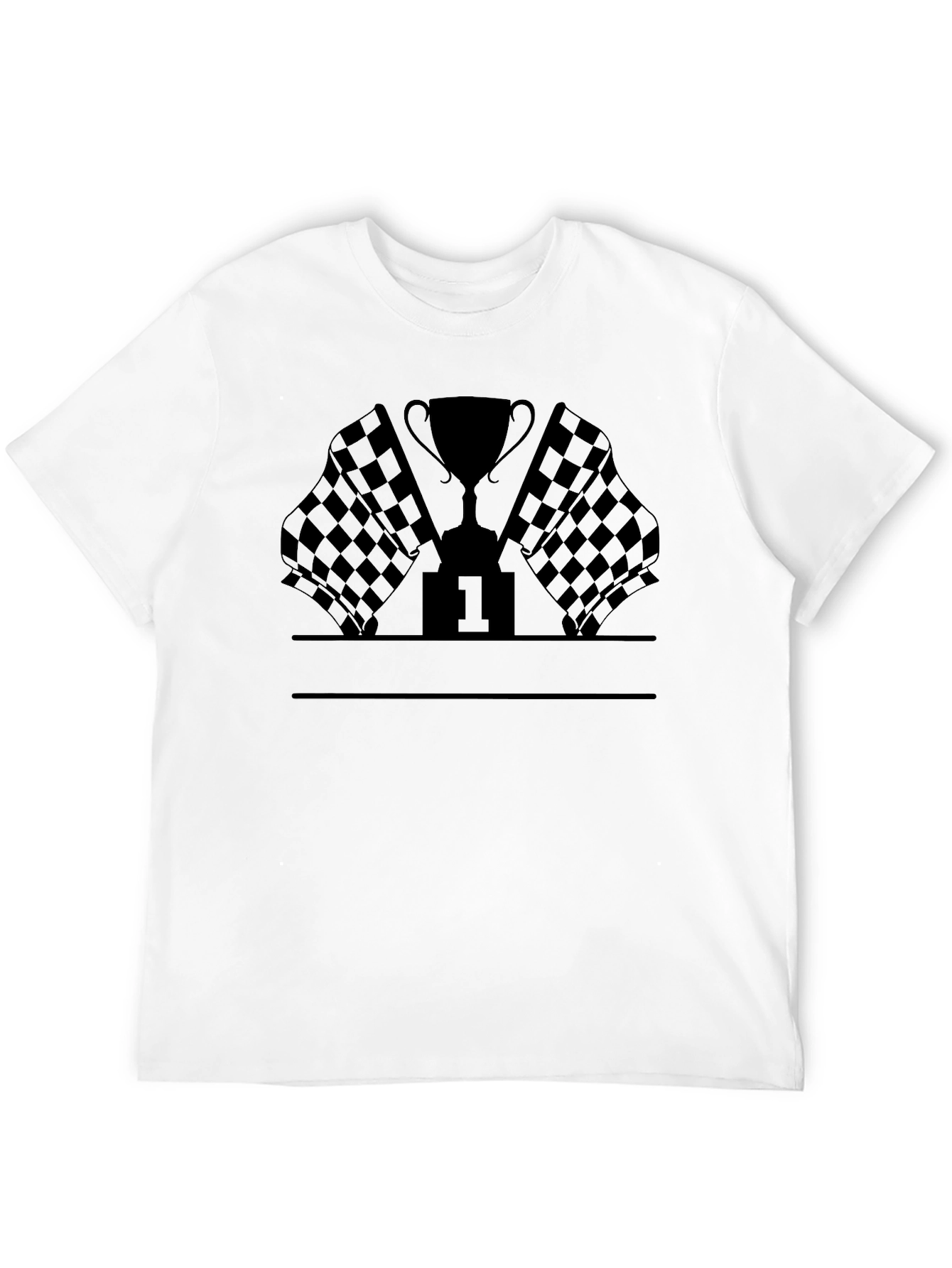 Racing Trophy T-Shirt - Black Motorsport Tee