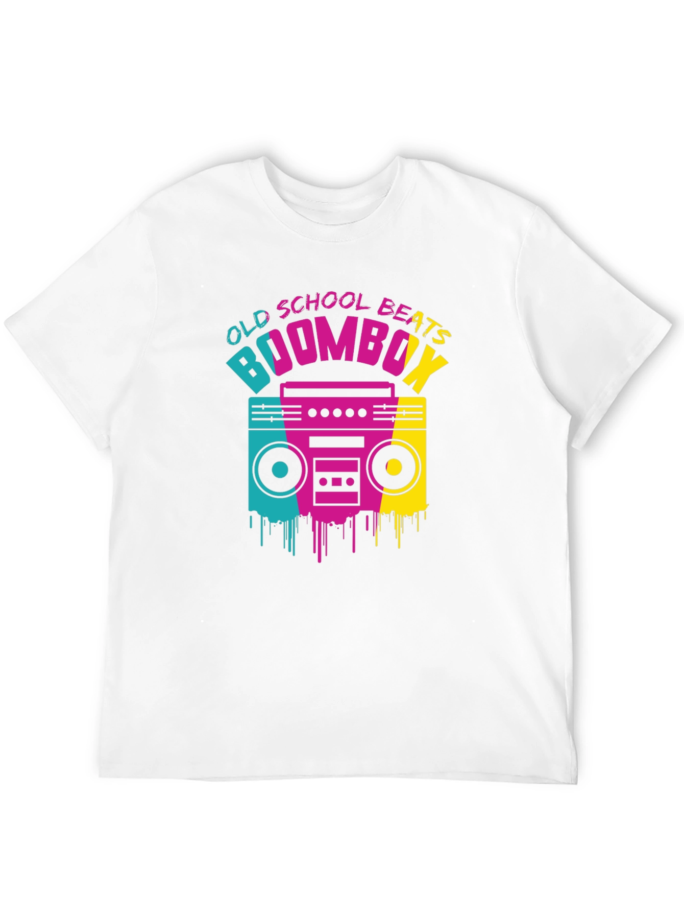 Old School Beats Boombox Graphic Tee