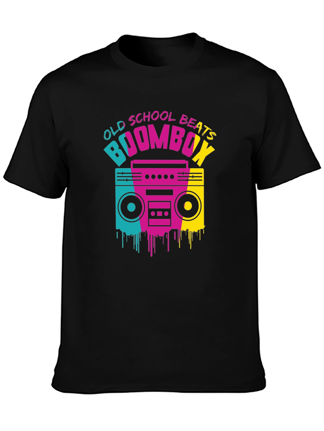 Old School Beats Boombox Graphic Tee