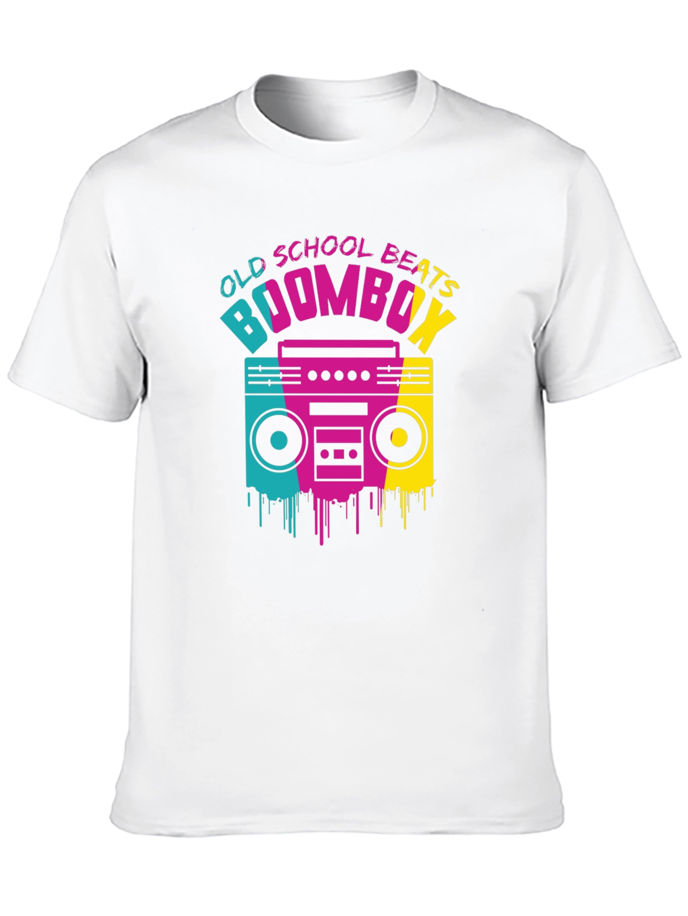 Old School Beats Boombox Graphic Tee