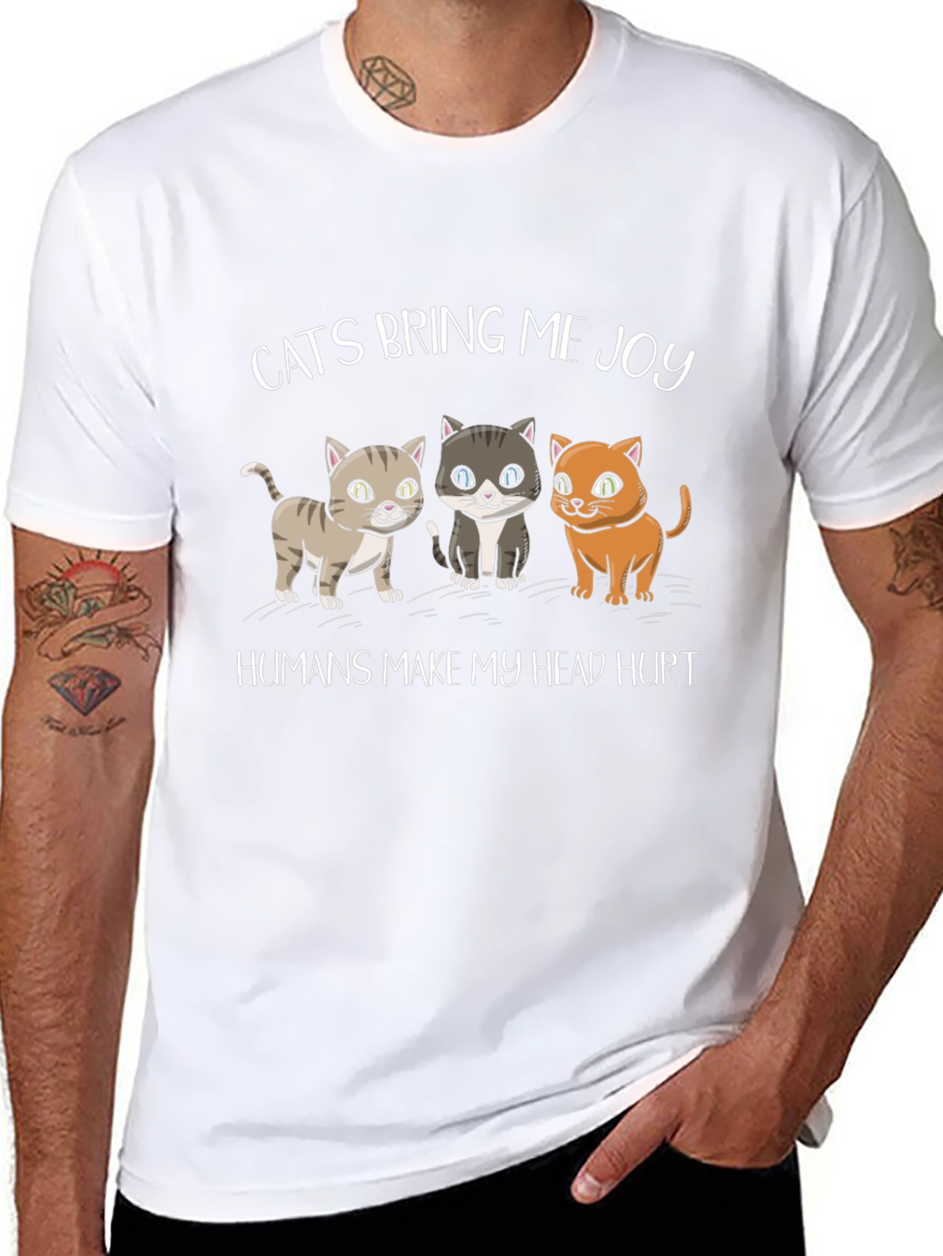 Cats Bring Me Joy Graphic T-Shirt