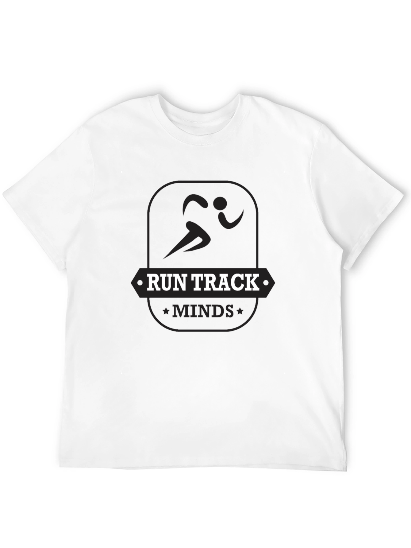 Run Track Minds Graphic T-Shirt - Black
