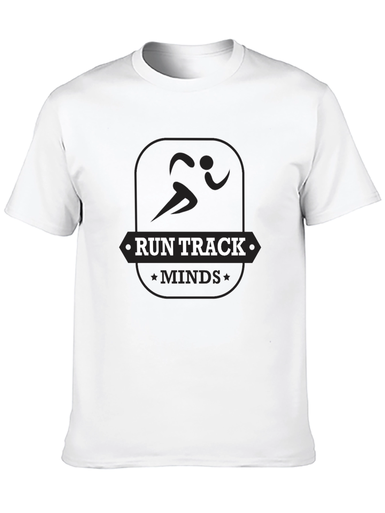 Run Track Minds Graphic T-Shirt - Black