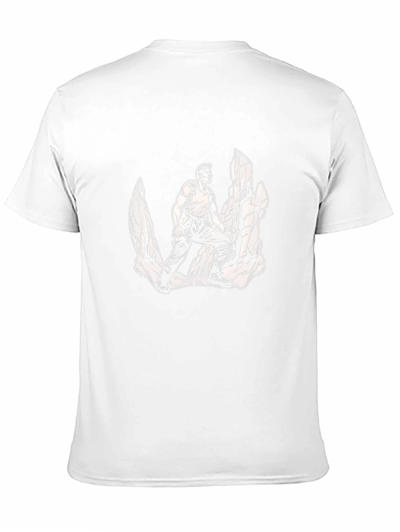 Rock Climbing Adventure Graphic Tee - Black Cotton Shirt