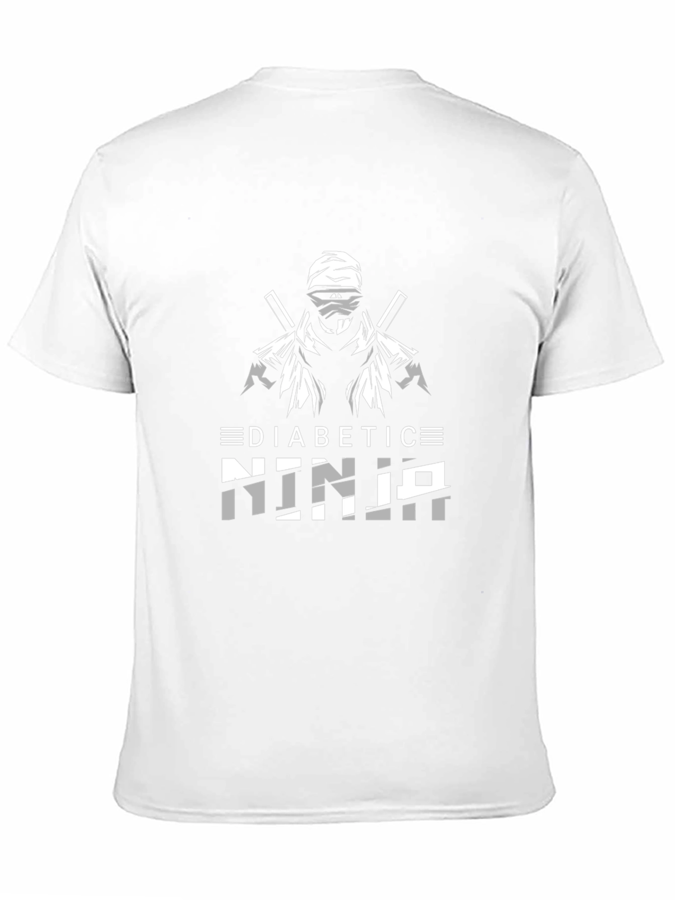 Diabetic Ninja Graphic Tee - Black T-Shirt