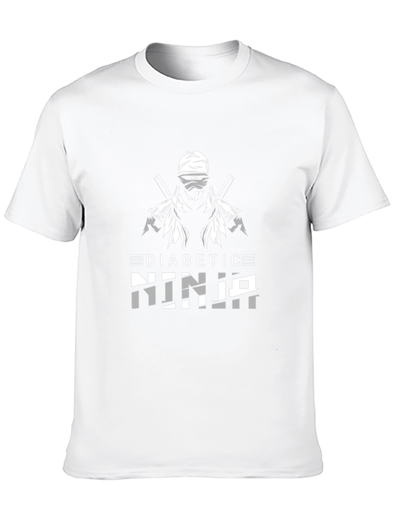 Diabetic Ninja Graphic Tee - Black T-Shirt