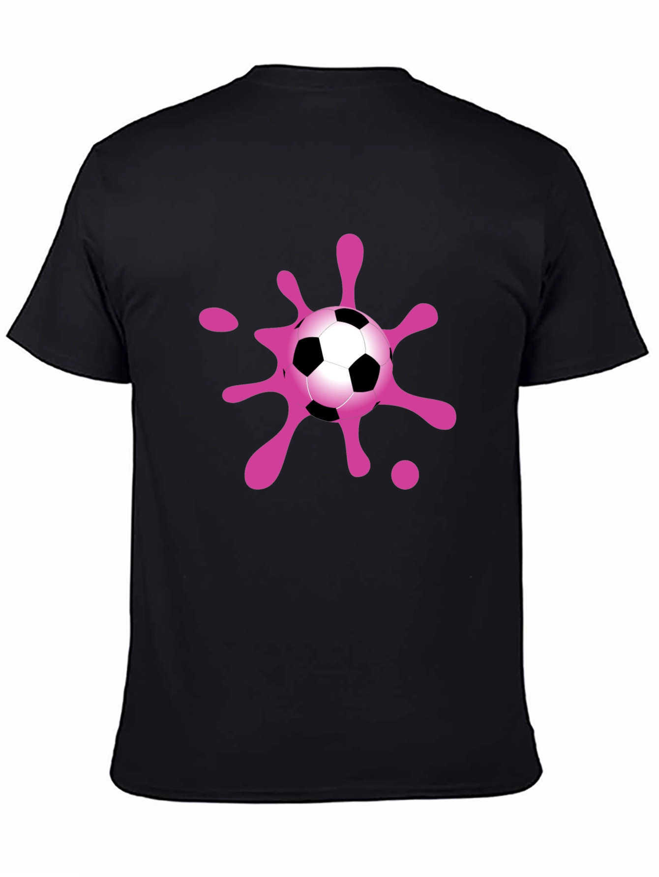 Soccer Splash T-Shirt - Black Cotton Blend