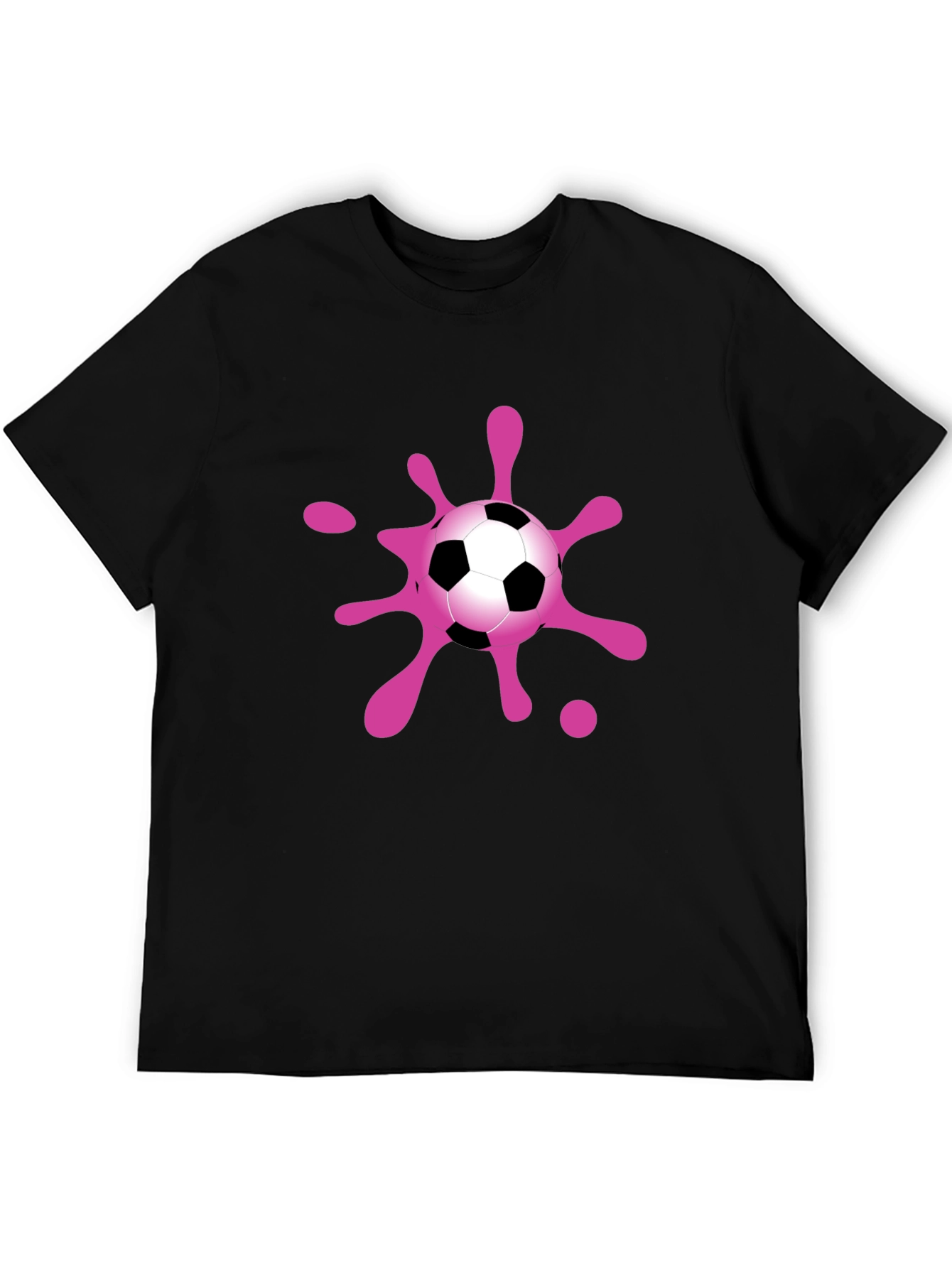 Soccer Splash T-Shirt - Black Cotton Blend