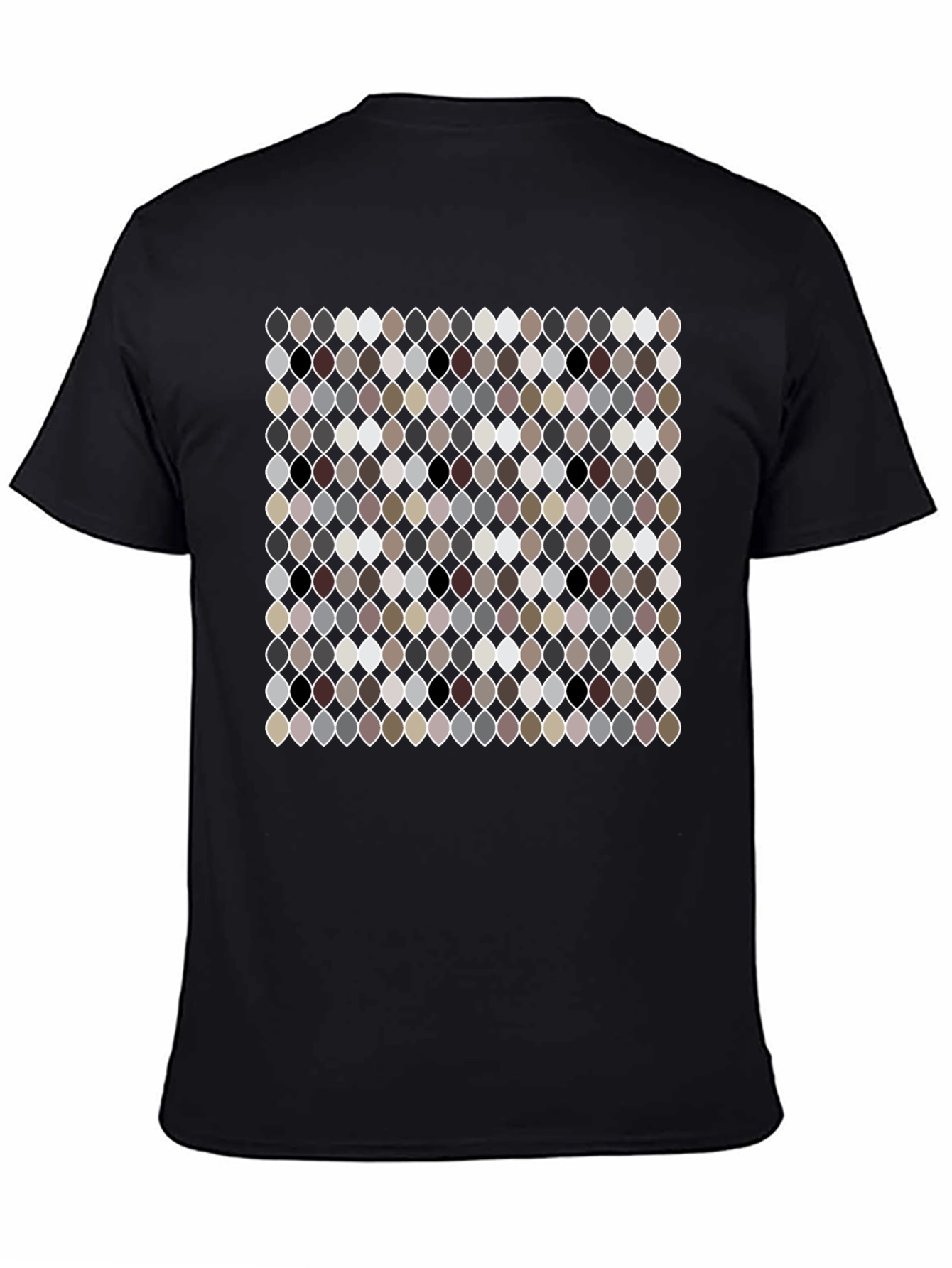 Patterned Black T-Shirt