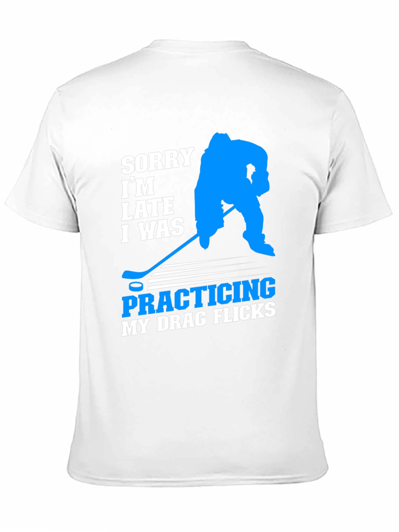 Funny Hockey Drag Flicks Graphic T-Shirt