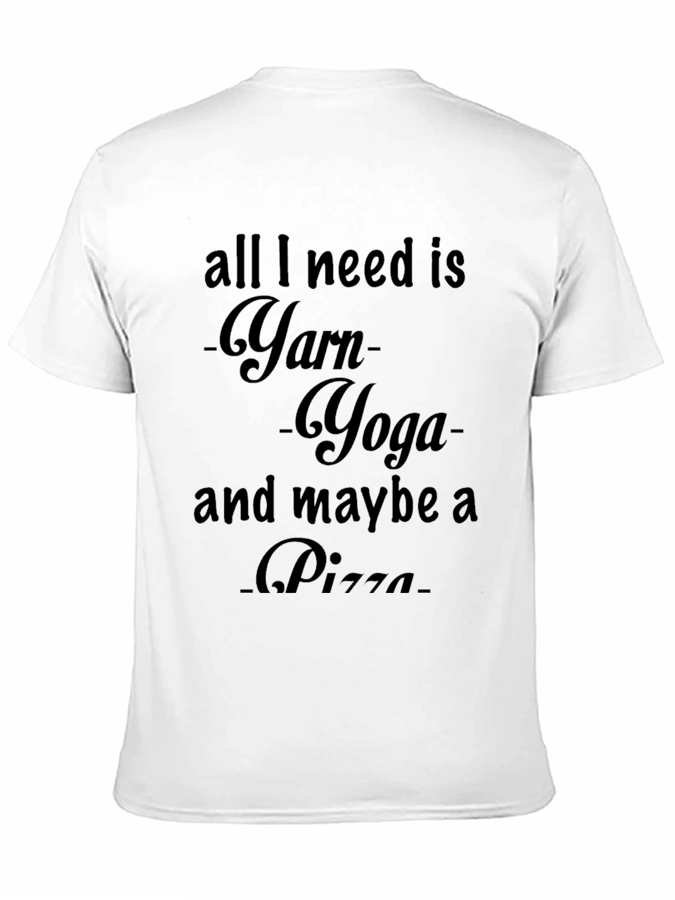 Yarn Yoga Pizza T-Shirt Knitters Tee