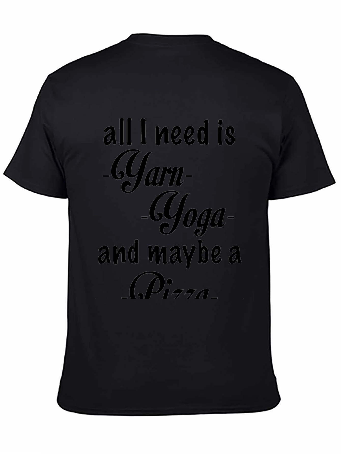 Yarn Yoga Pizza T-Shirt Knitters Tee