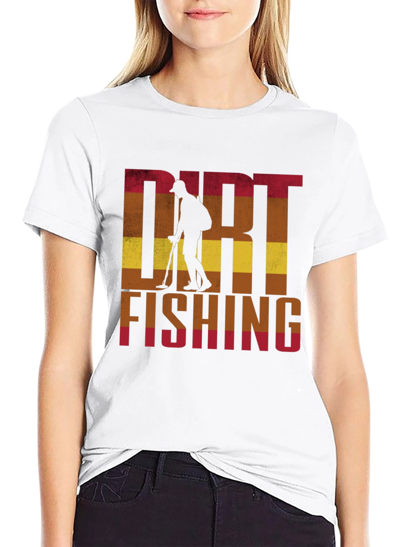 Dirt Fishing T-Shirt: Metal Detecting Hobby Tee