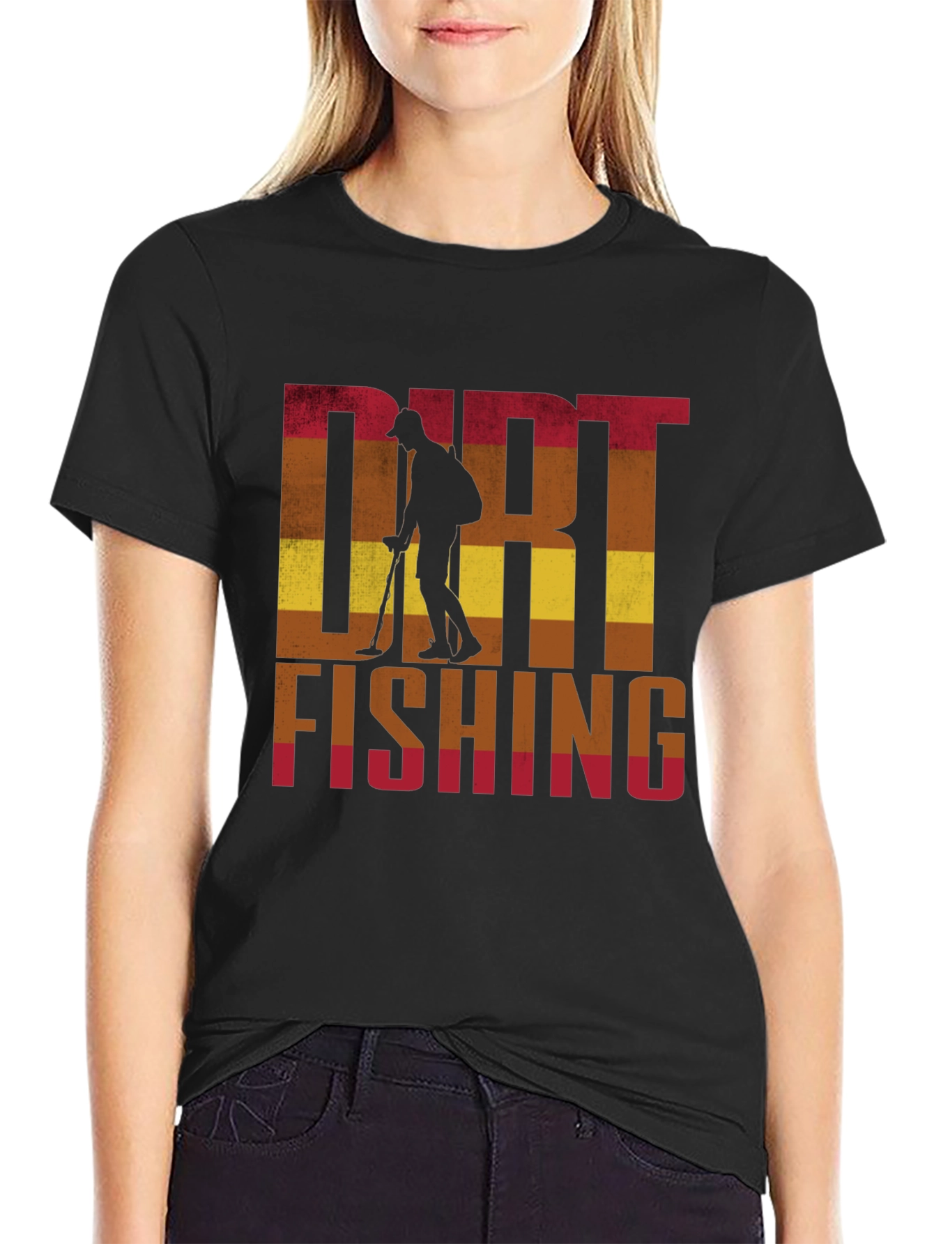Dirt Fishing T-Shirt: Metal Detecting Hobby Tee