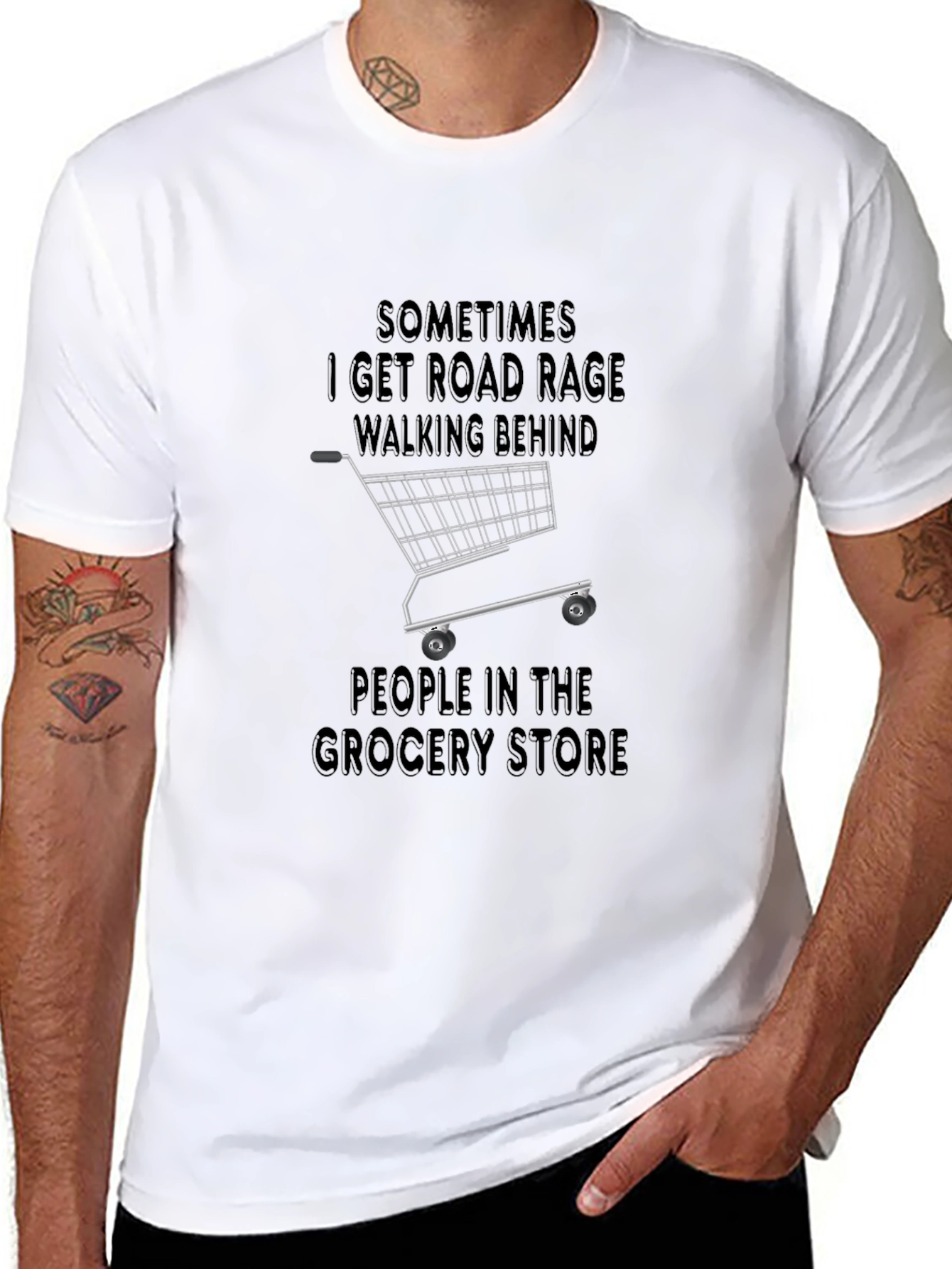 Road Rage Grocery Store Tee