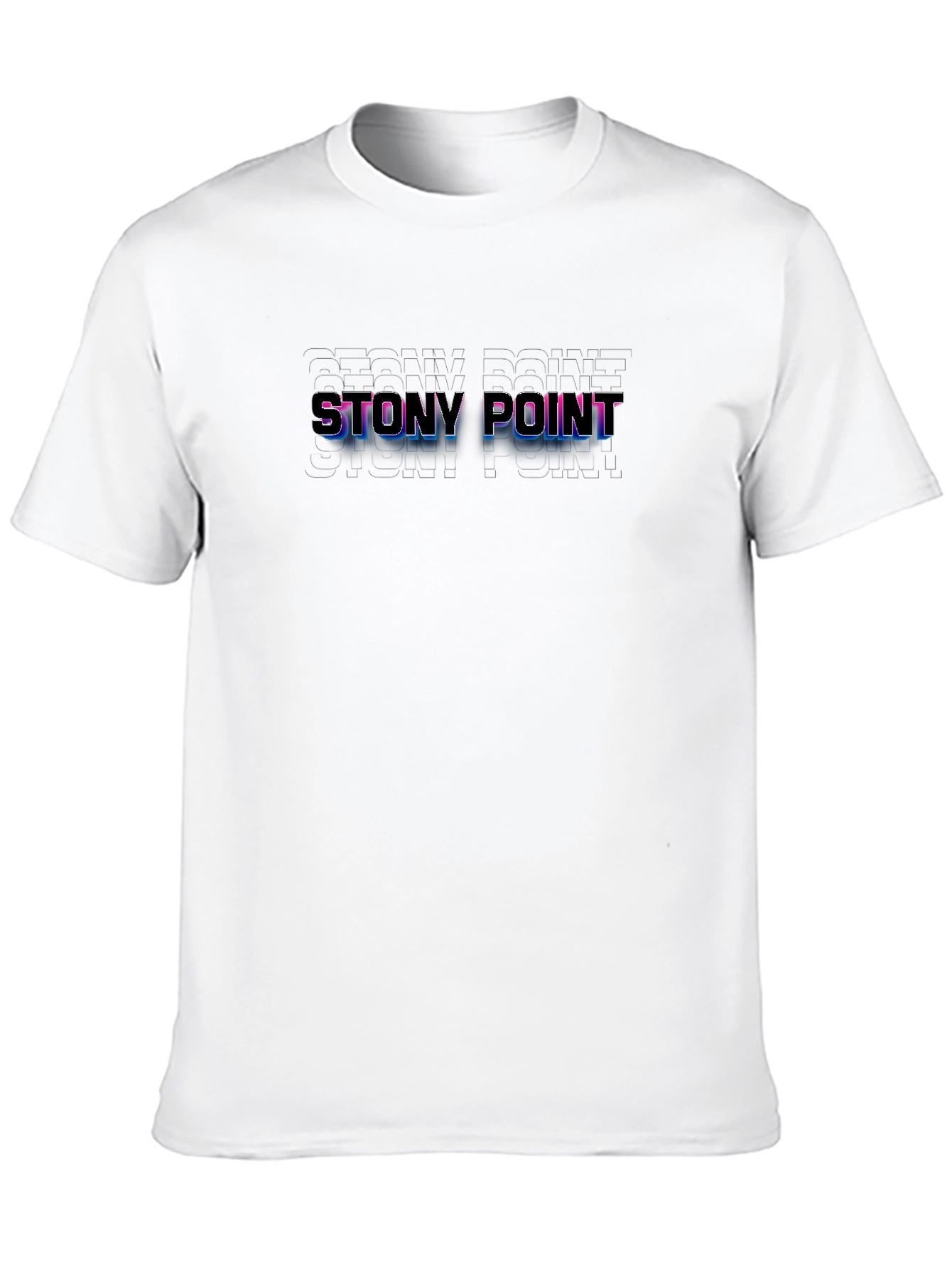 Stony Point Graphic Tee - Retro Style Black T-Shirt