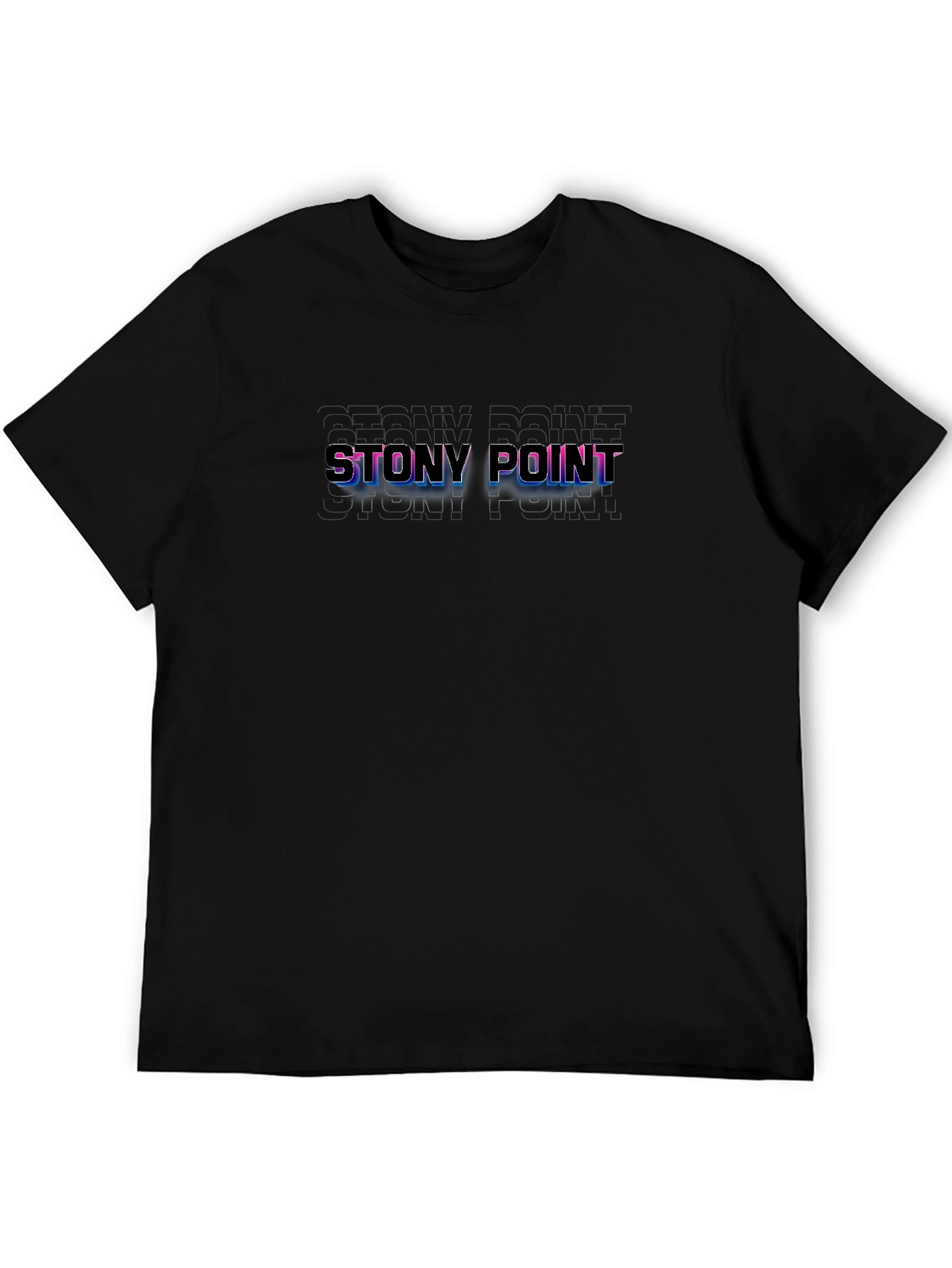 Stony Point Graphic Tee - Retro Style Black T-Shirt