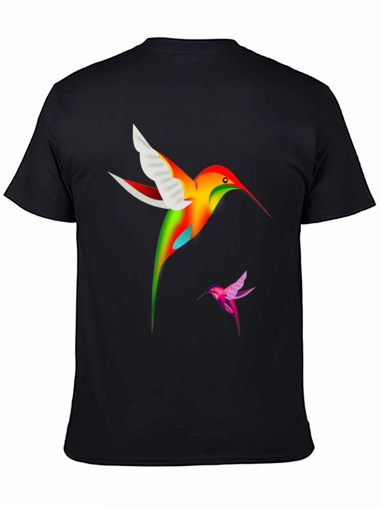 Hummingbird Graphic Black T-Shirt