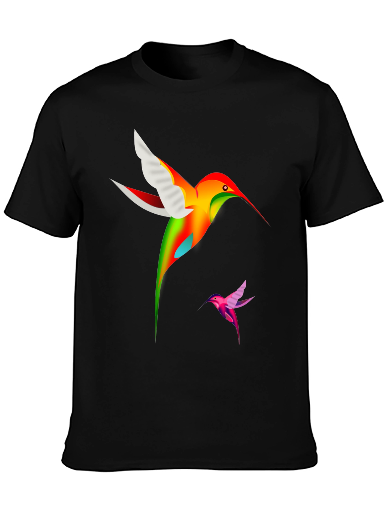 Hummingbird Graphic Black T-Shirt