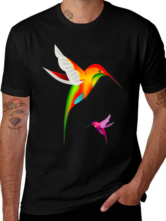 Hummingbird Graphic Black T-Shirt