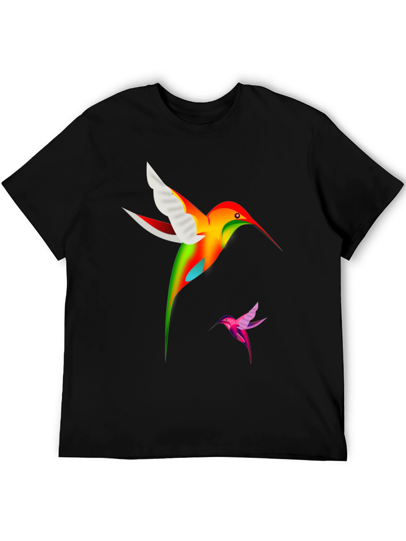 Hummingbird Graphic Black T-Shirt