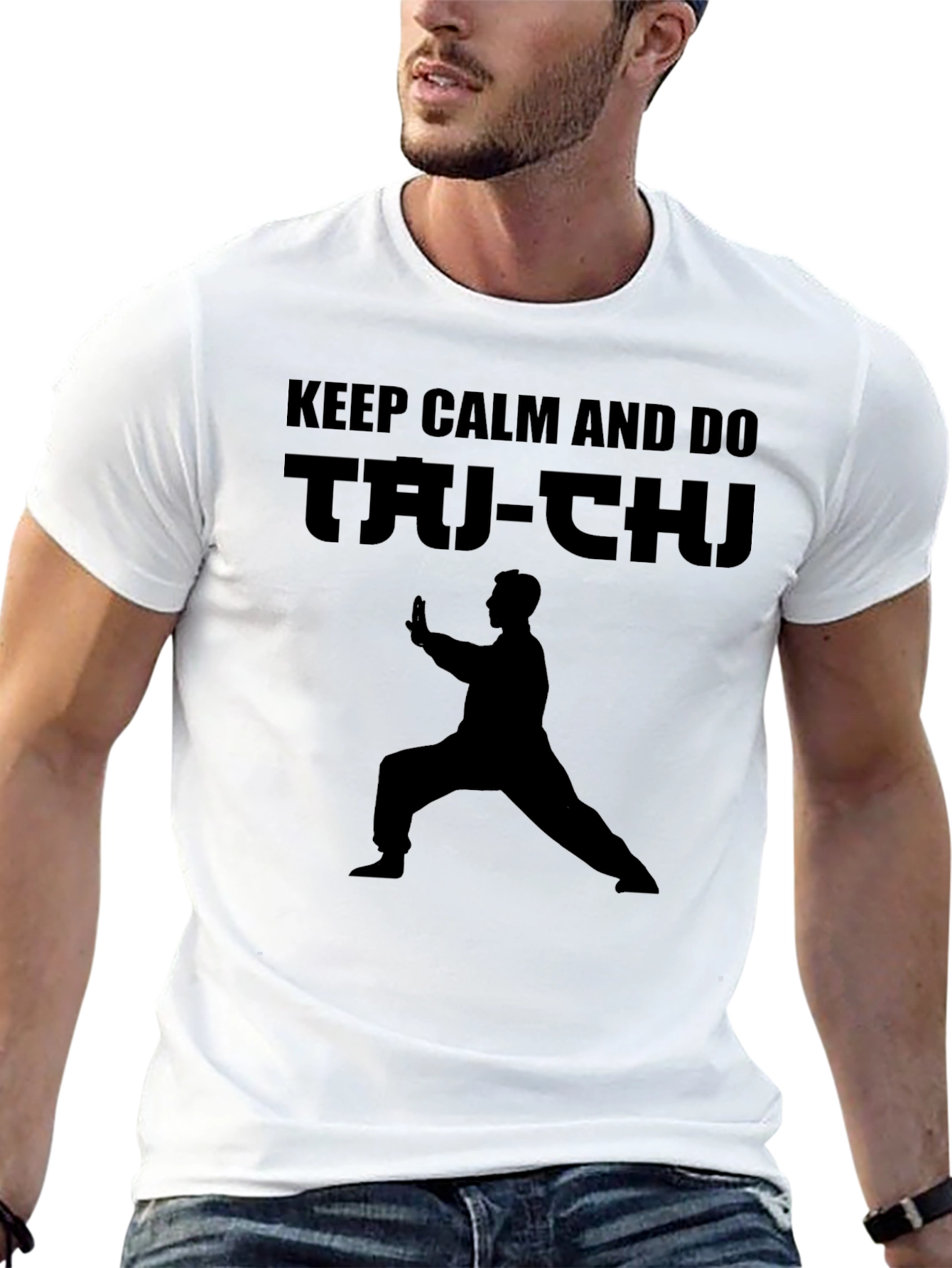 Keep Calm and Do Tai-Chi Black T-Shirt